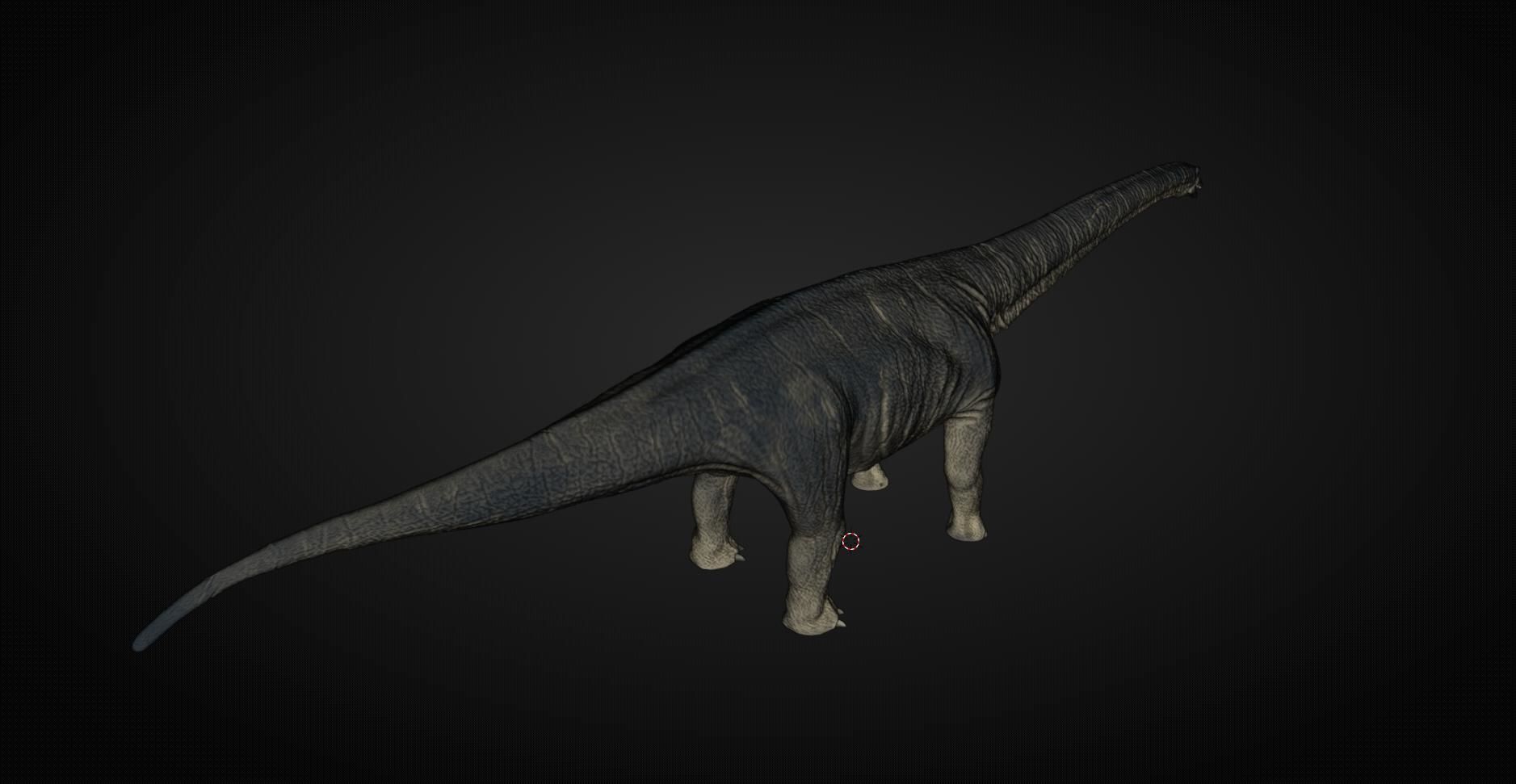 Titanosaurus Giant Lizard 3D model_13