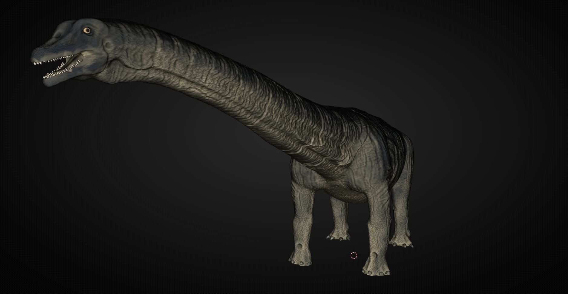 Titanosaurus Giant Lizard 3D model_12