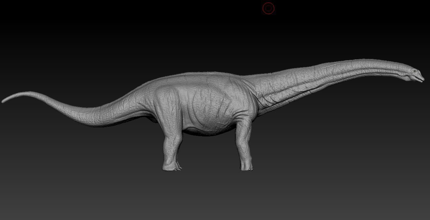 Titanosaurus Giant Lizard 3D model_9