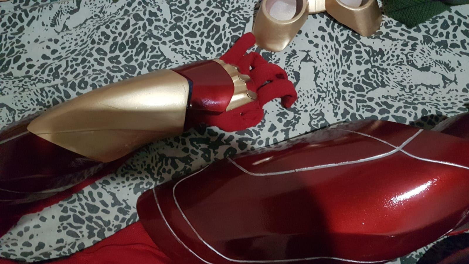 Armor Iron Spider Gold  3D print model_10