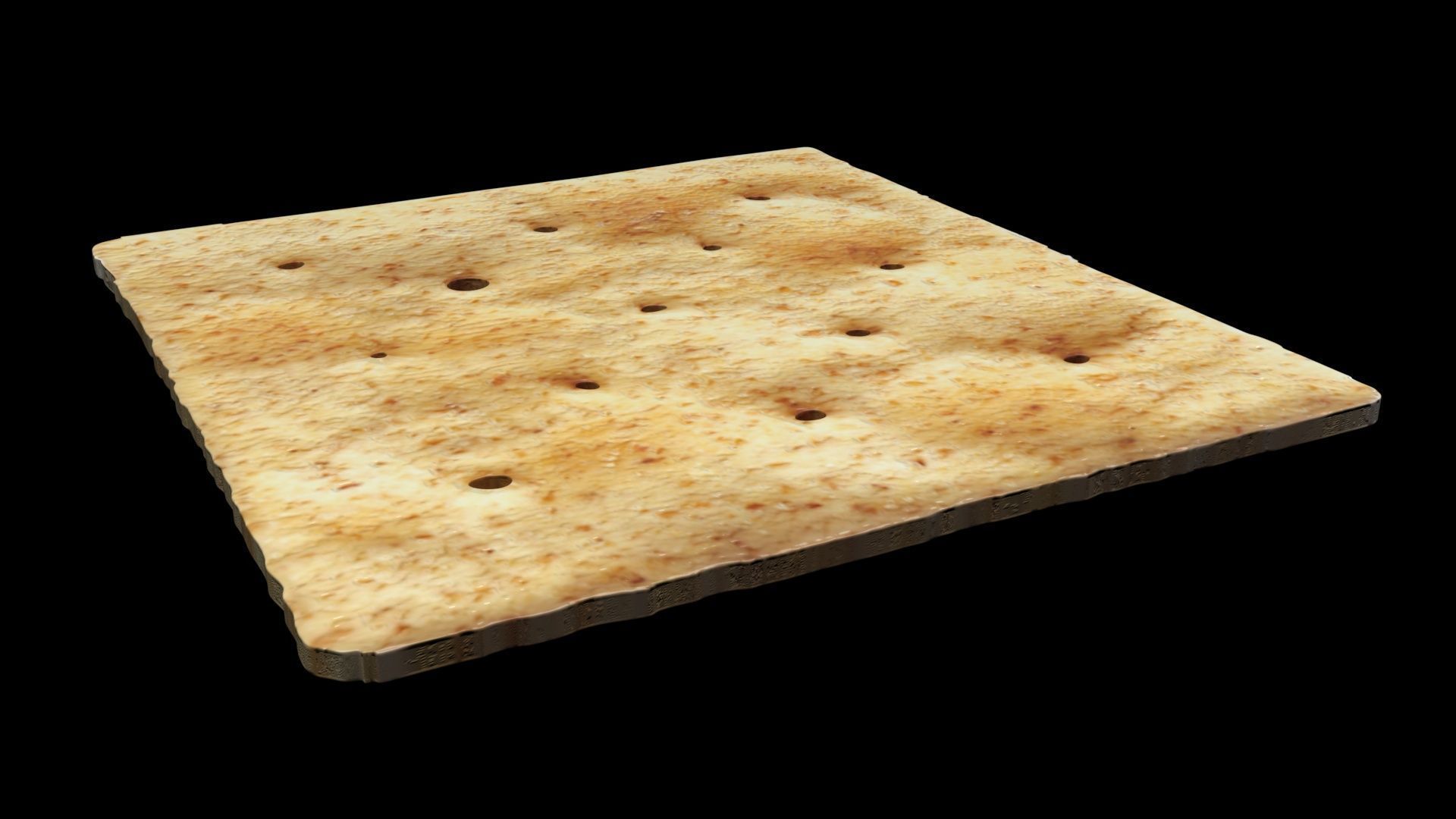 Square Cracker 3D model_6