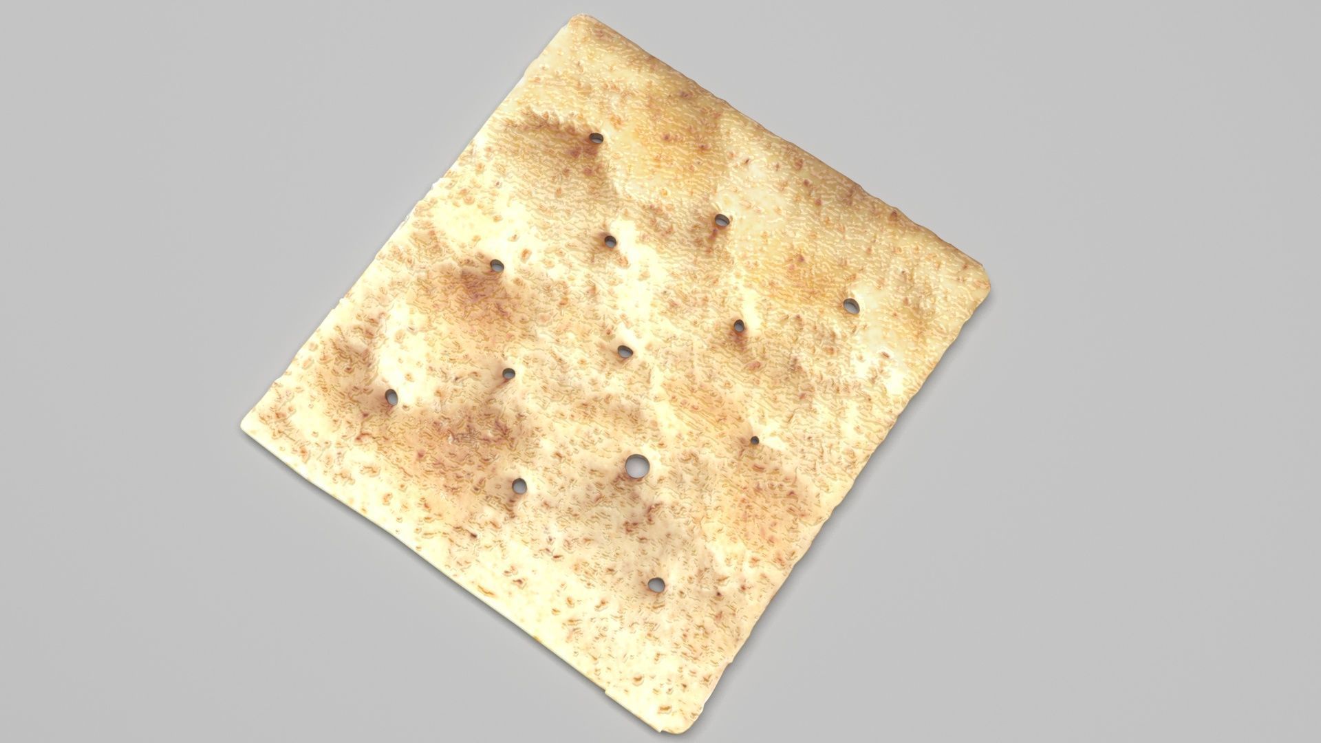 Square Cracker 3D model_3