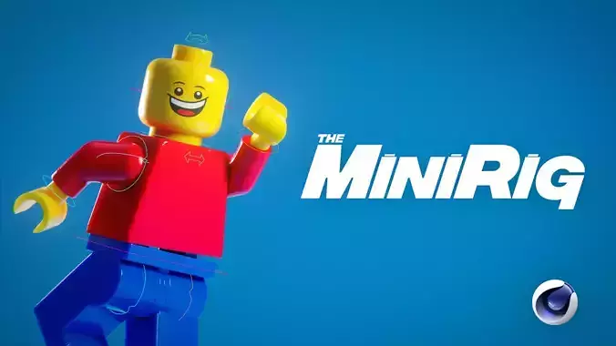 Lego Minifigure Rig for Cinema 4D - The MiniRig - Minifig Model