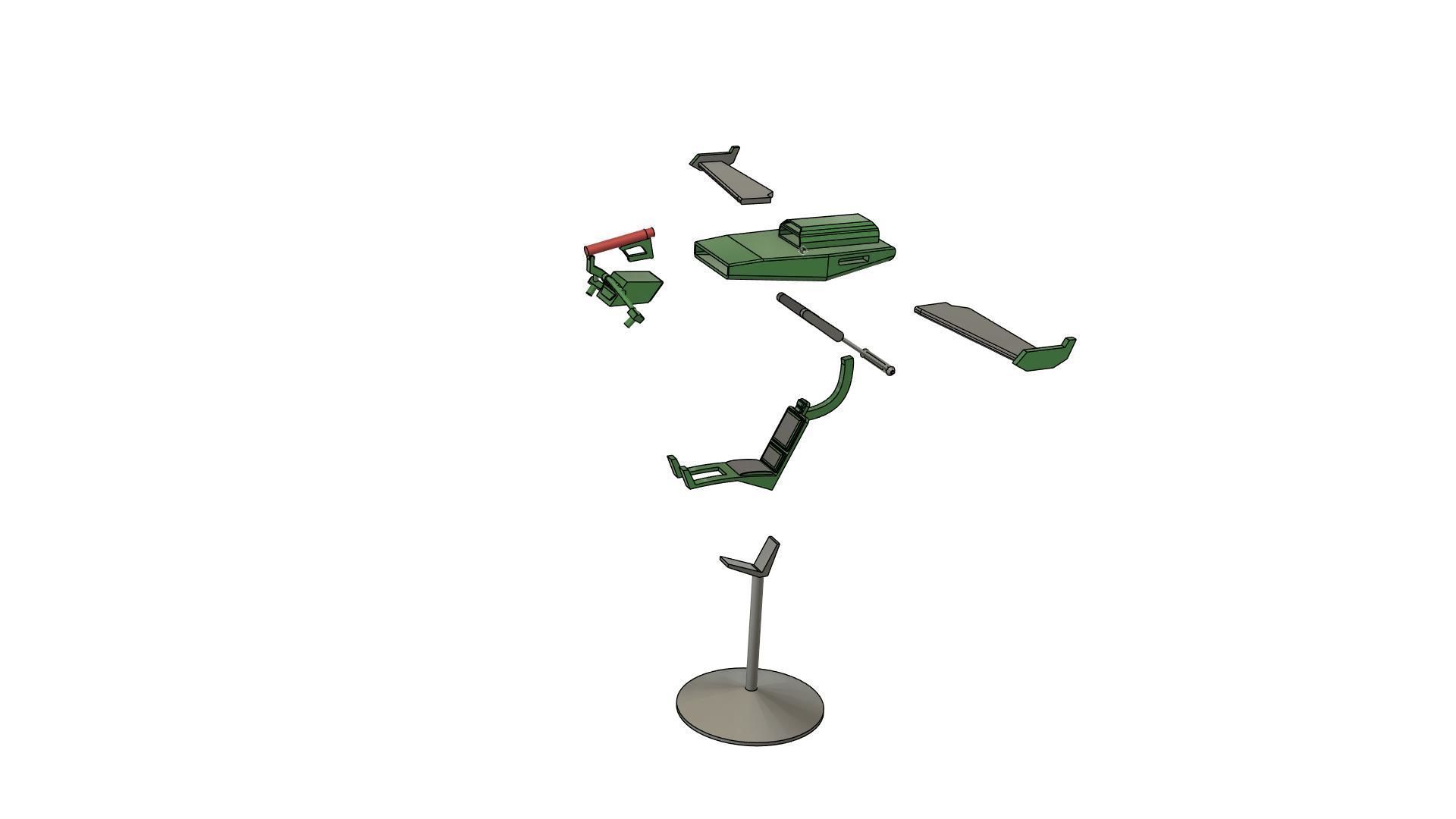 star wars clegg holdfast podracer 3D print model_6