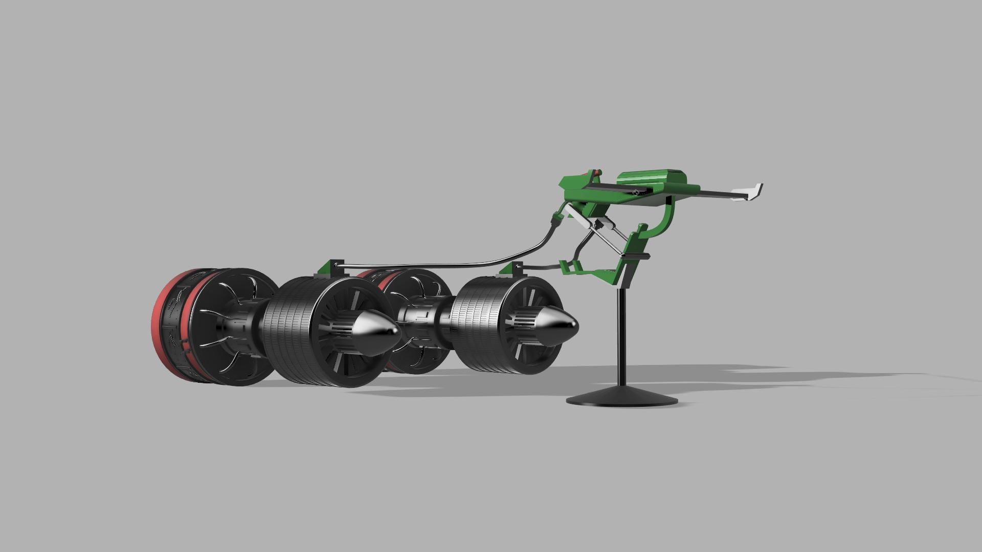 star wars clegg holdfast podracer 3D print model_4