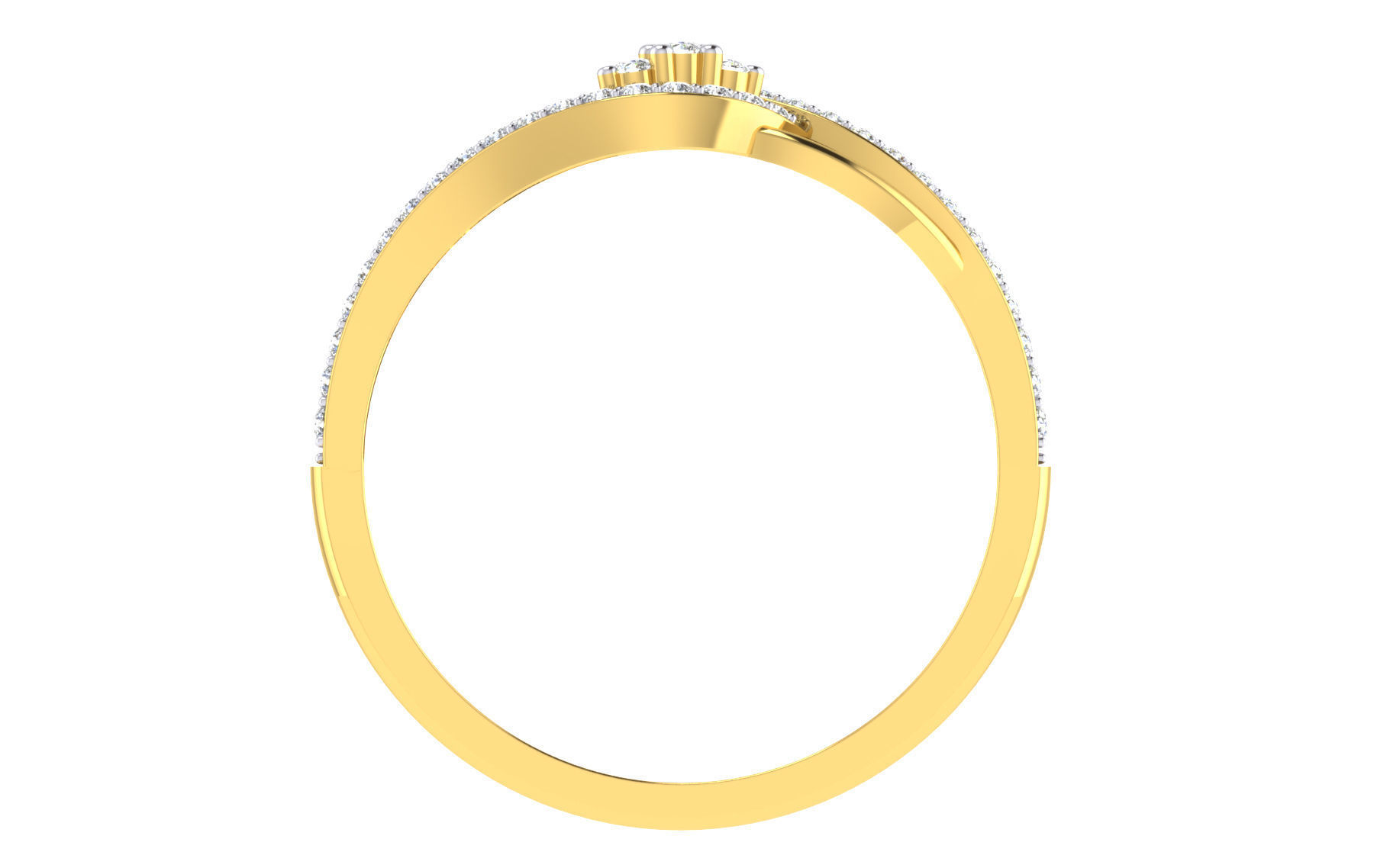 Women Ring Render 3dm STL OBJ FBX MGX Details 3D print model_2