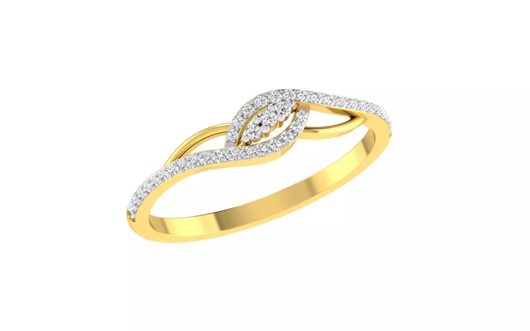 Women Ring Render 3dm STL OBJ FBX MGX Details 3D print model_0