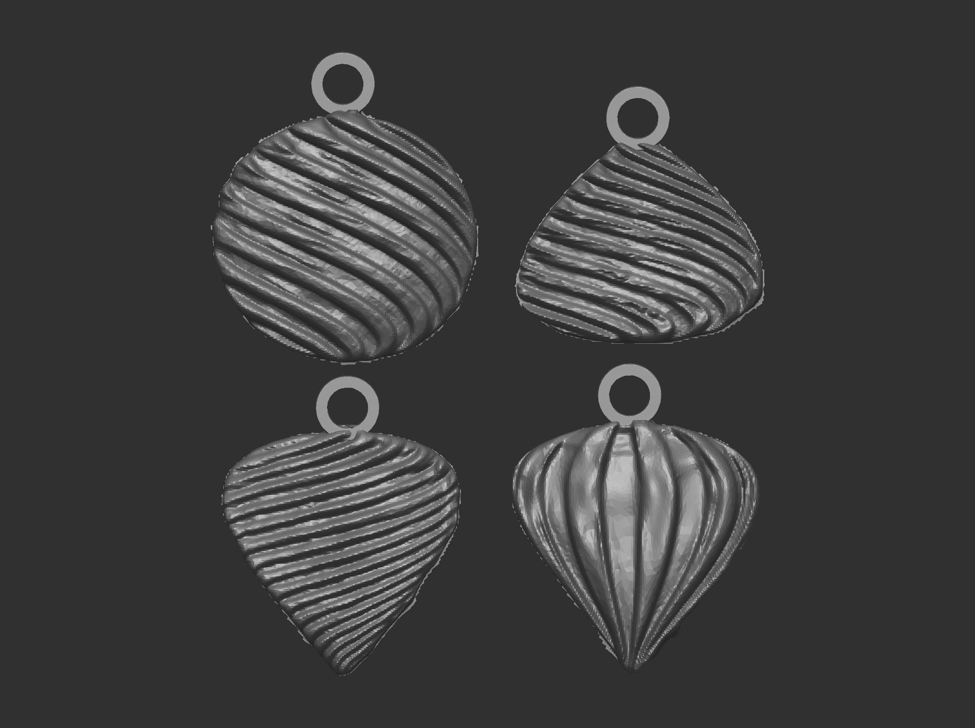 christmasbell decor baserelife  3D print model_7