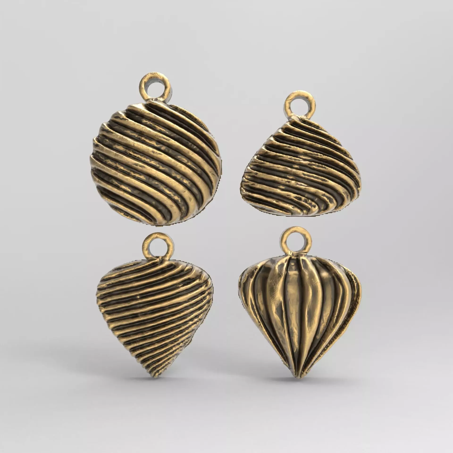 christmasbell decor baserelife  3D print model_0