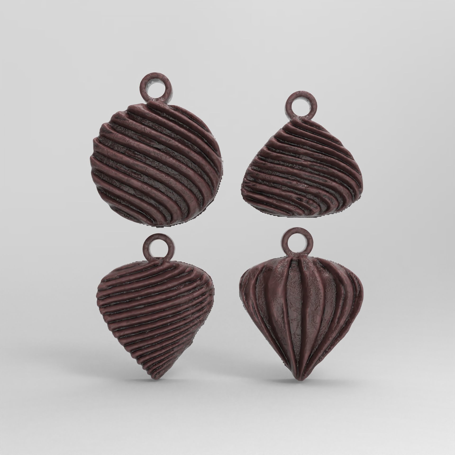 christmasbell decor baserelife  3D print model_1