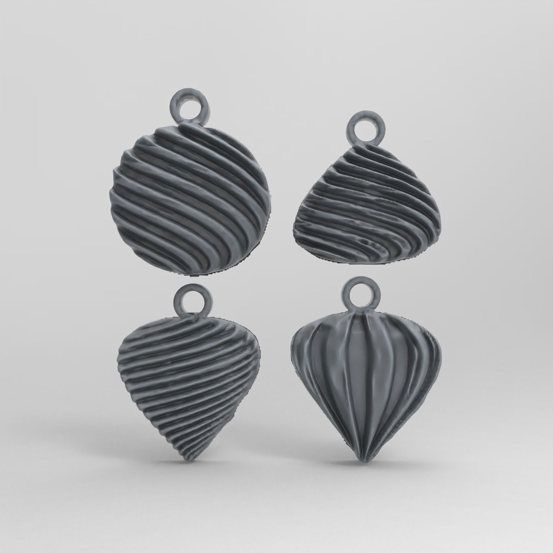 christmasbell decor baserelife  3D print model_2