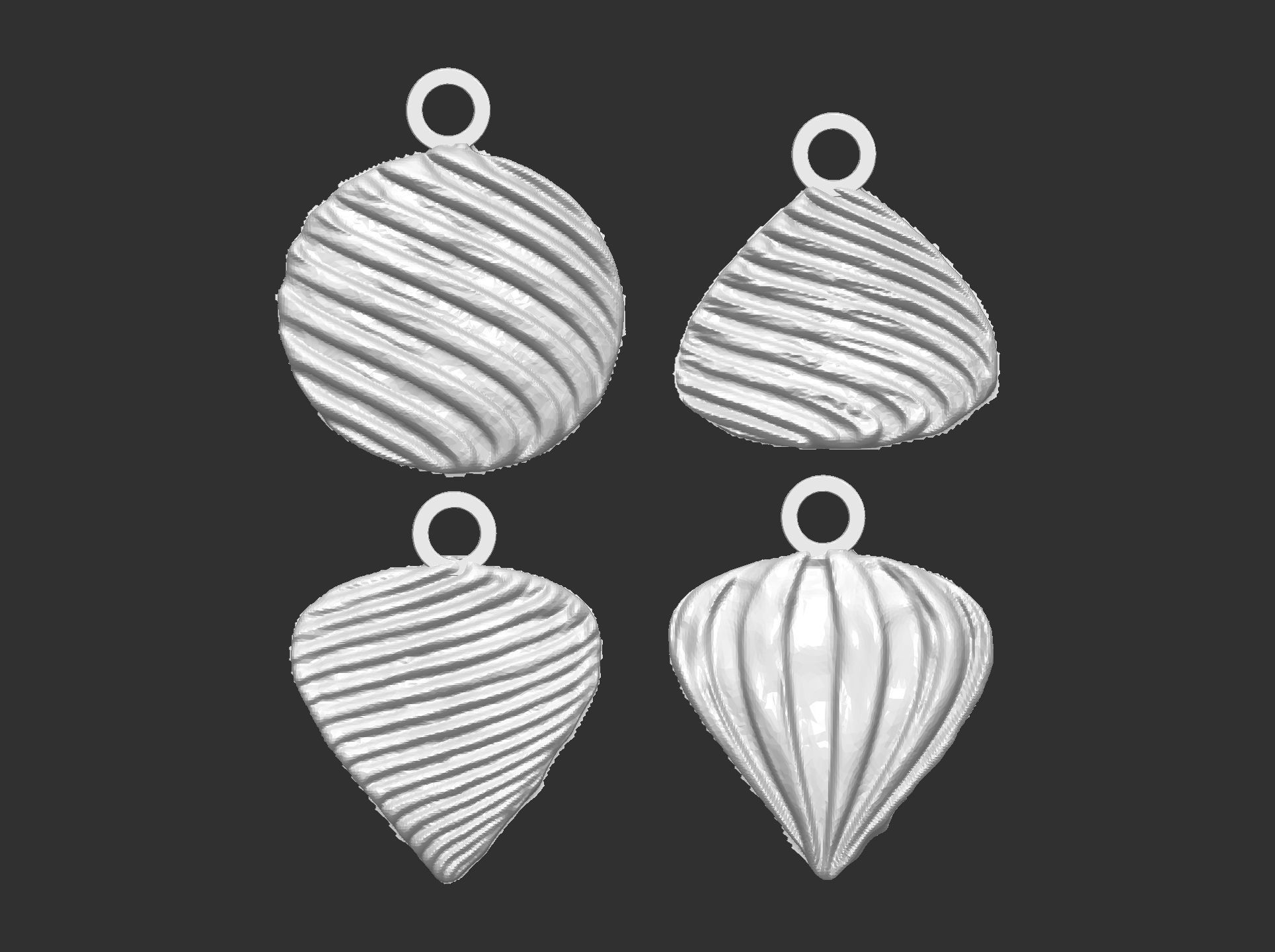 christmasbell decor baserelife  3D print model_6