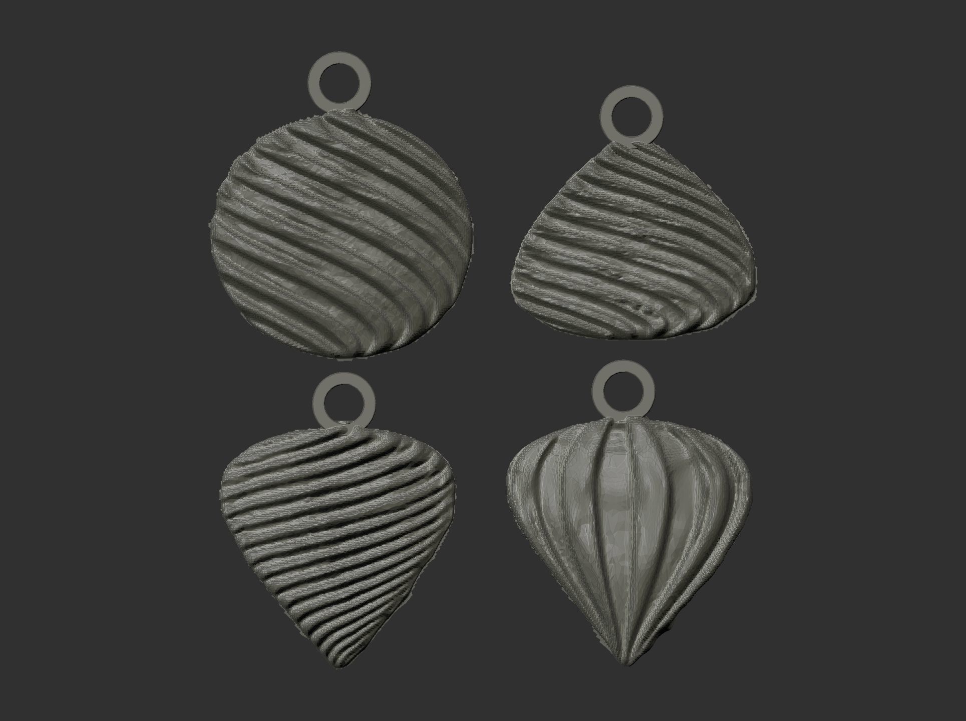 christmasbell decor baserelife  3D print model_5