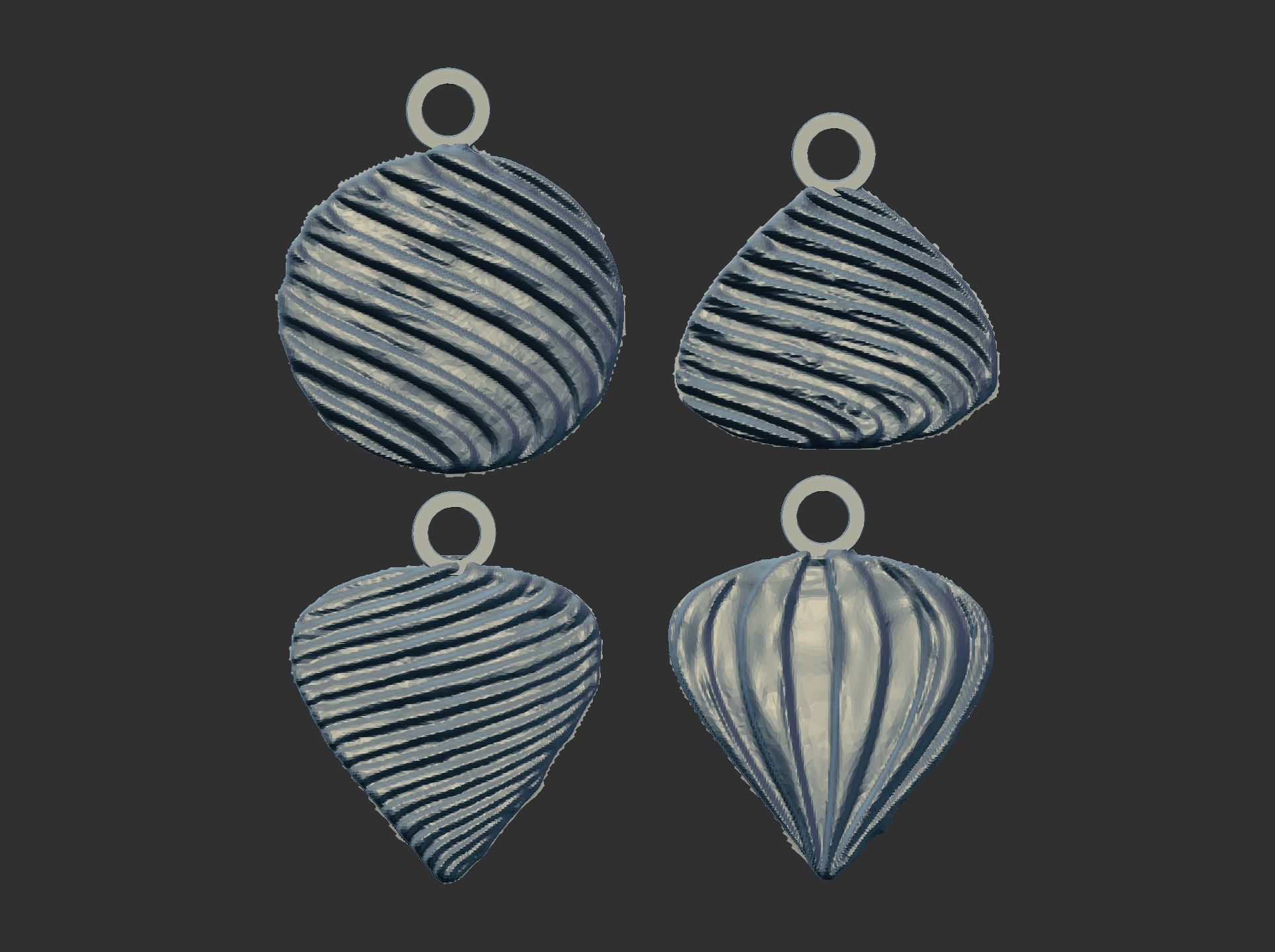 christmasbell decor baserelife  3D print model_8