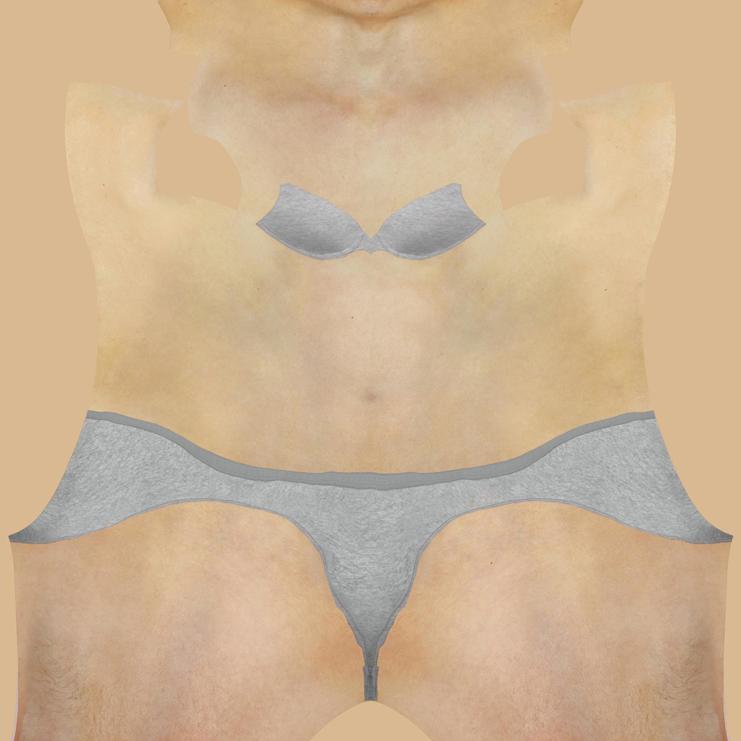 Womens Sweater Rigged 3d model Low-poly 3D model_5