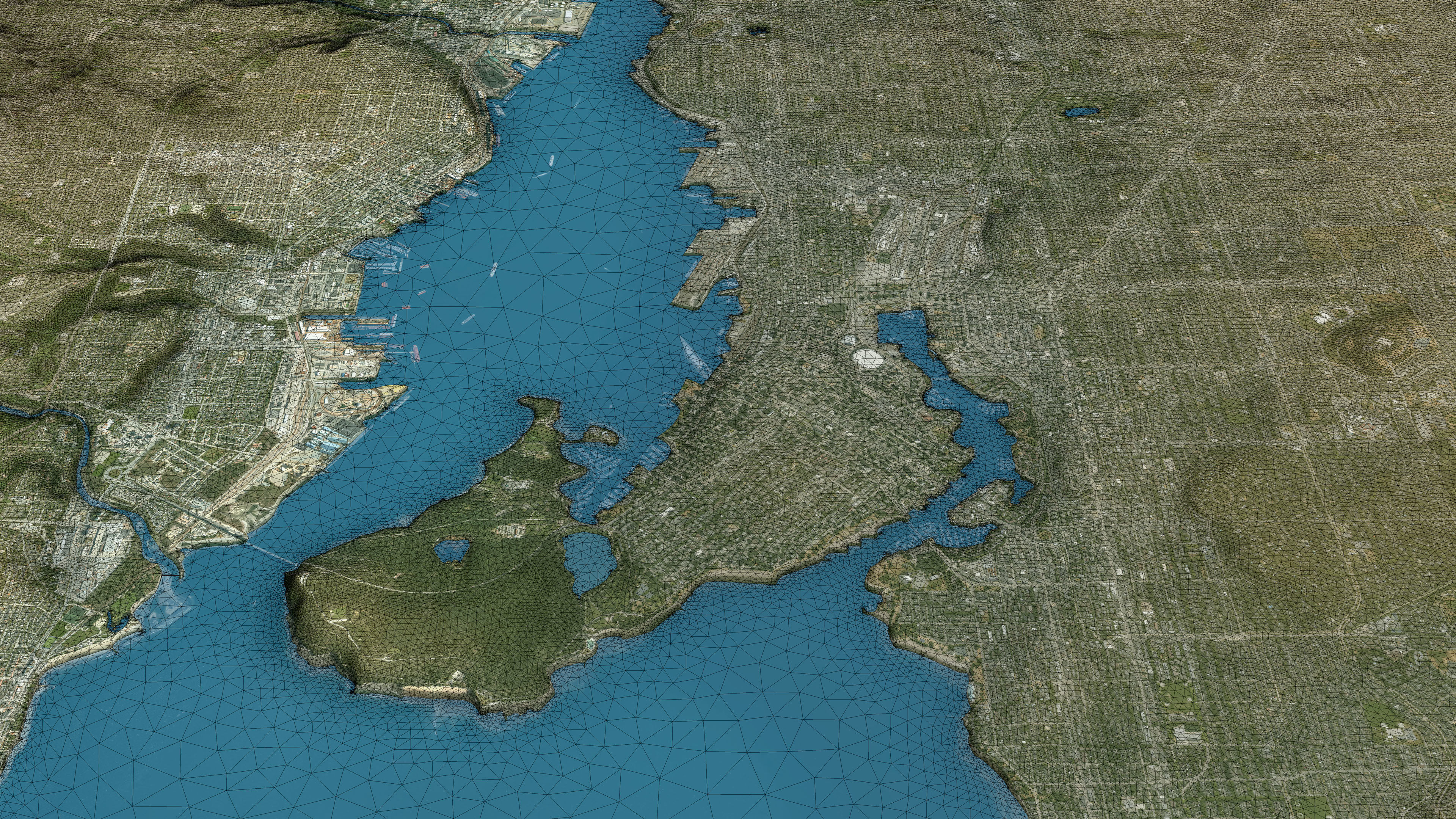 Vancouver - Topography Terrain Low-poly 3D model_22