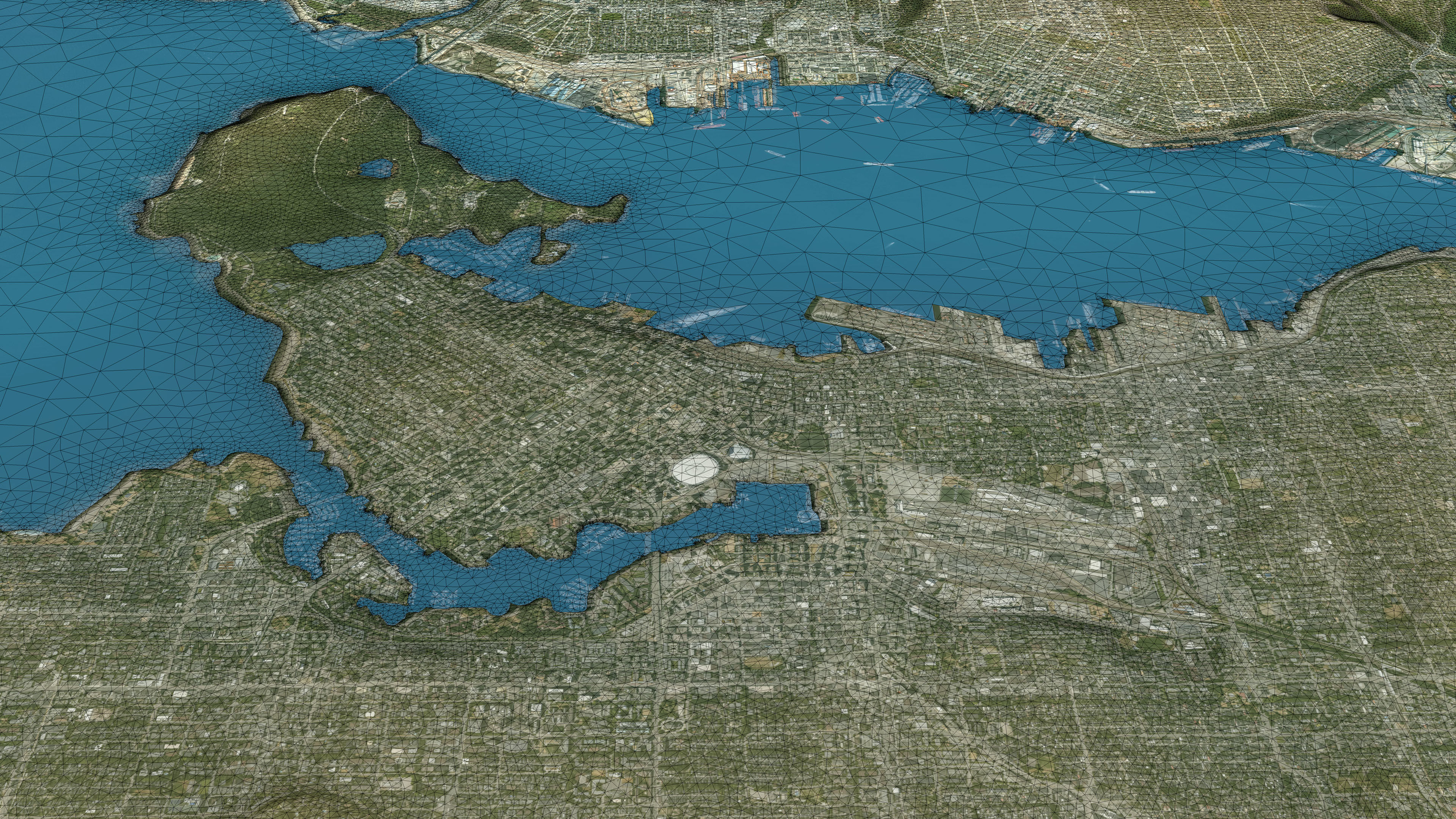Vancouver - Topography Terrain Low-poly 3D model_19