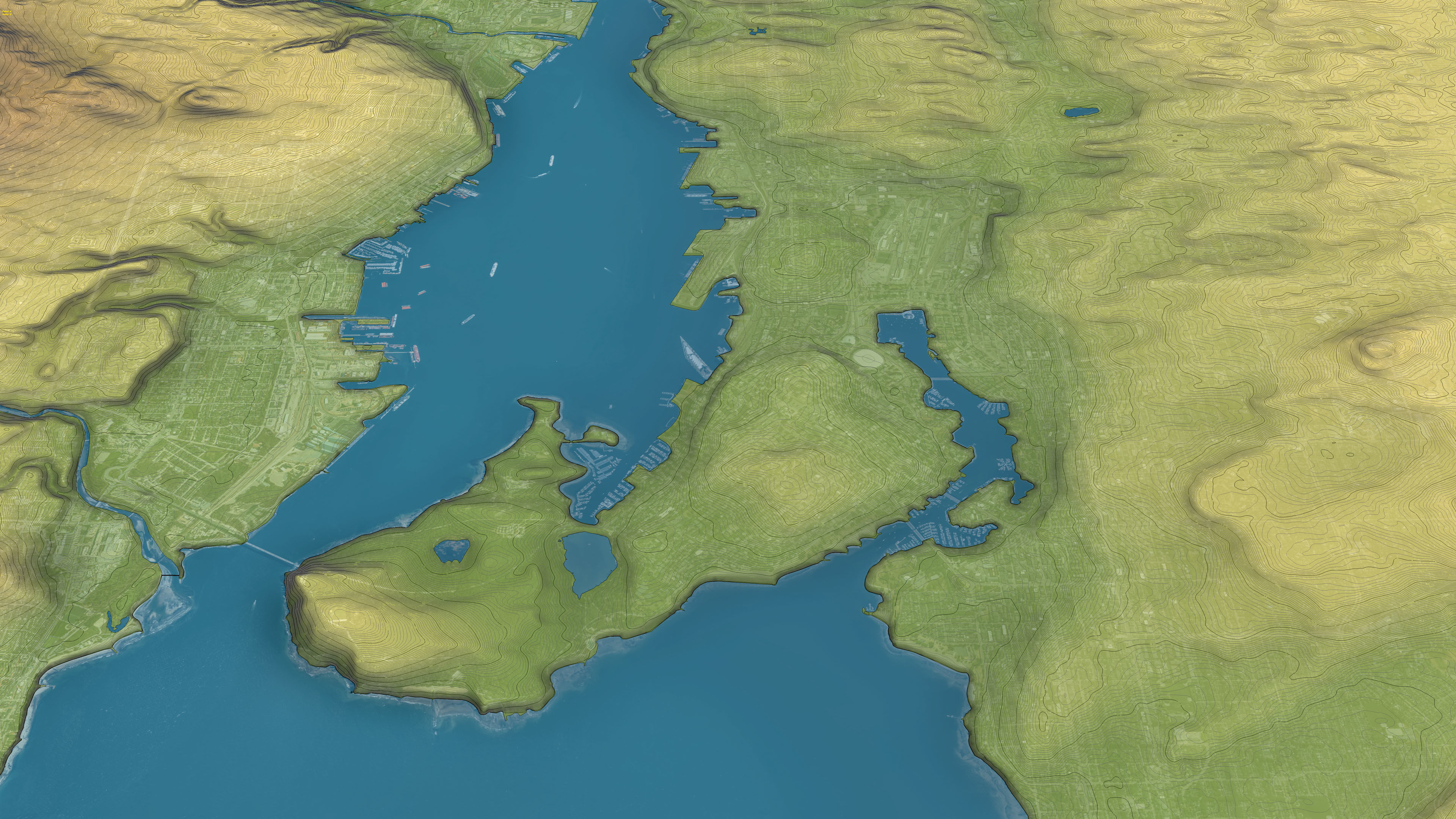 Vancouver - 3D City Topography Terrain 3D Model Collection_7