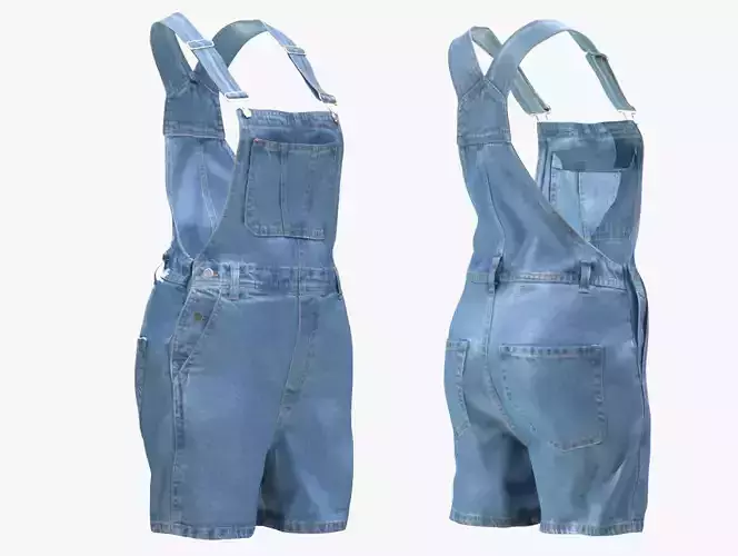 Overalls 214 - All MH Bodies - UE5 Skeletons - Rigged Low-poly 3D model