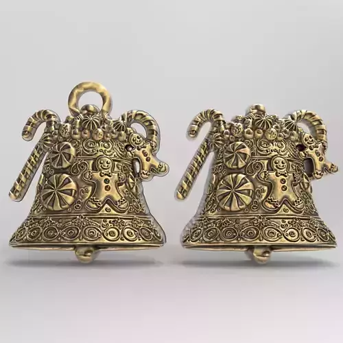 christmas bell decor  3D print model