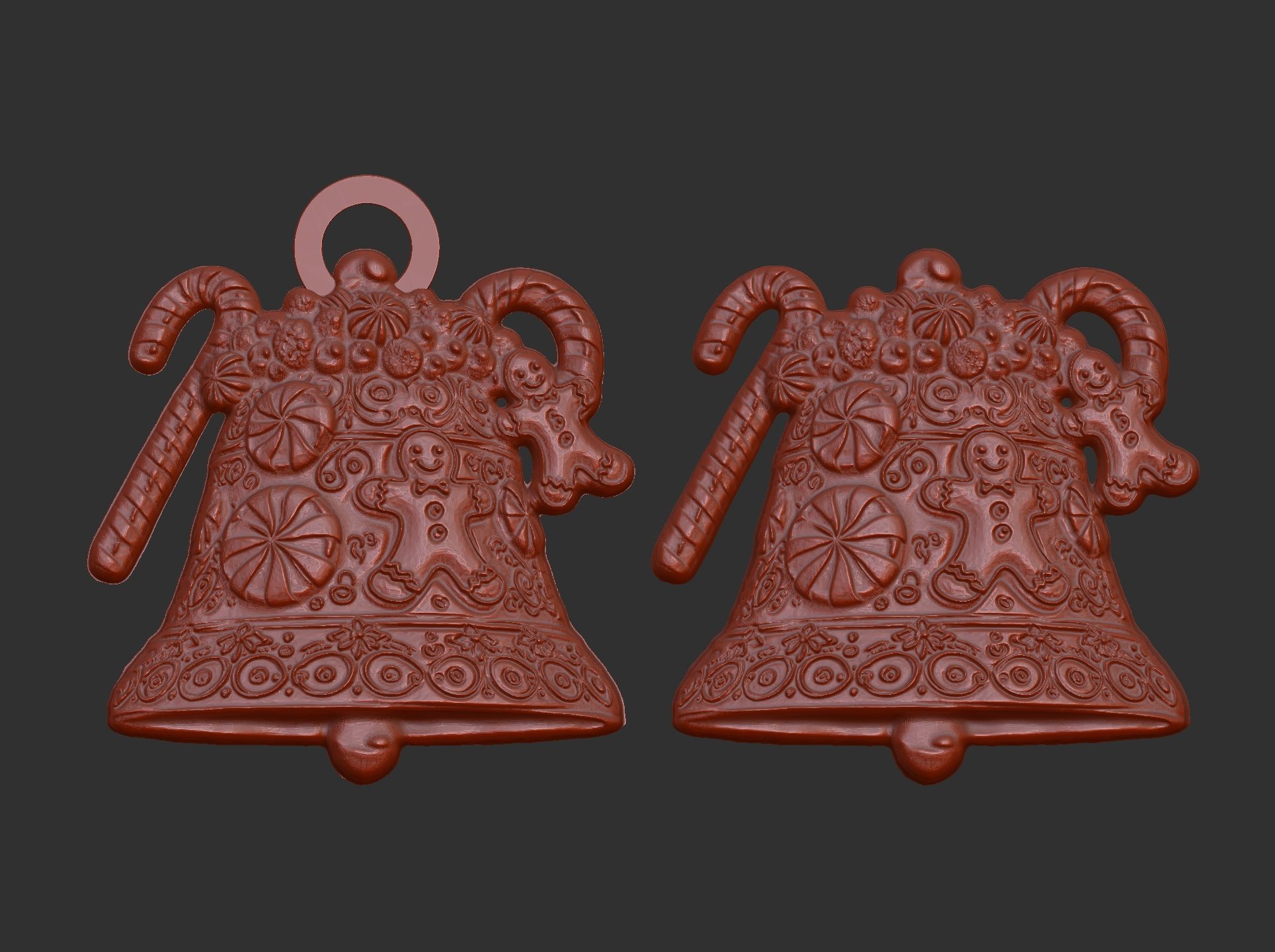 christmas bell decor  3D print model_7