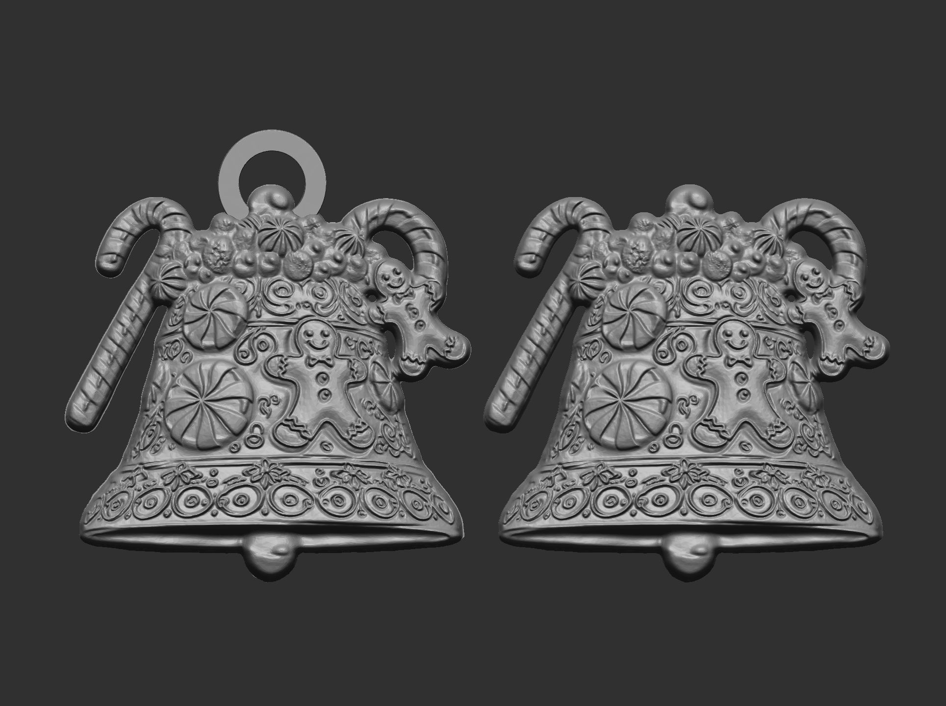 christmas bell decor  3D print model_8