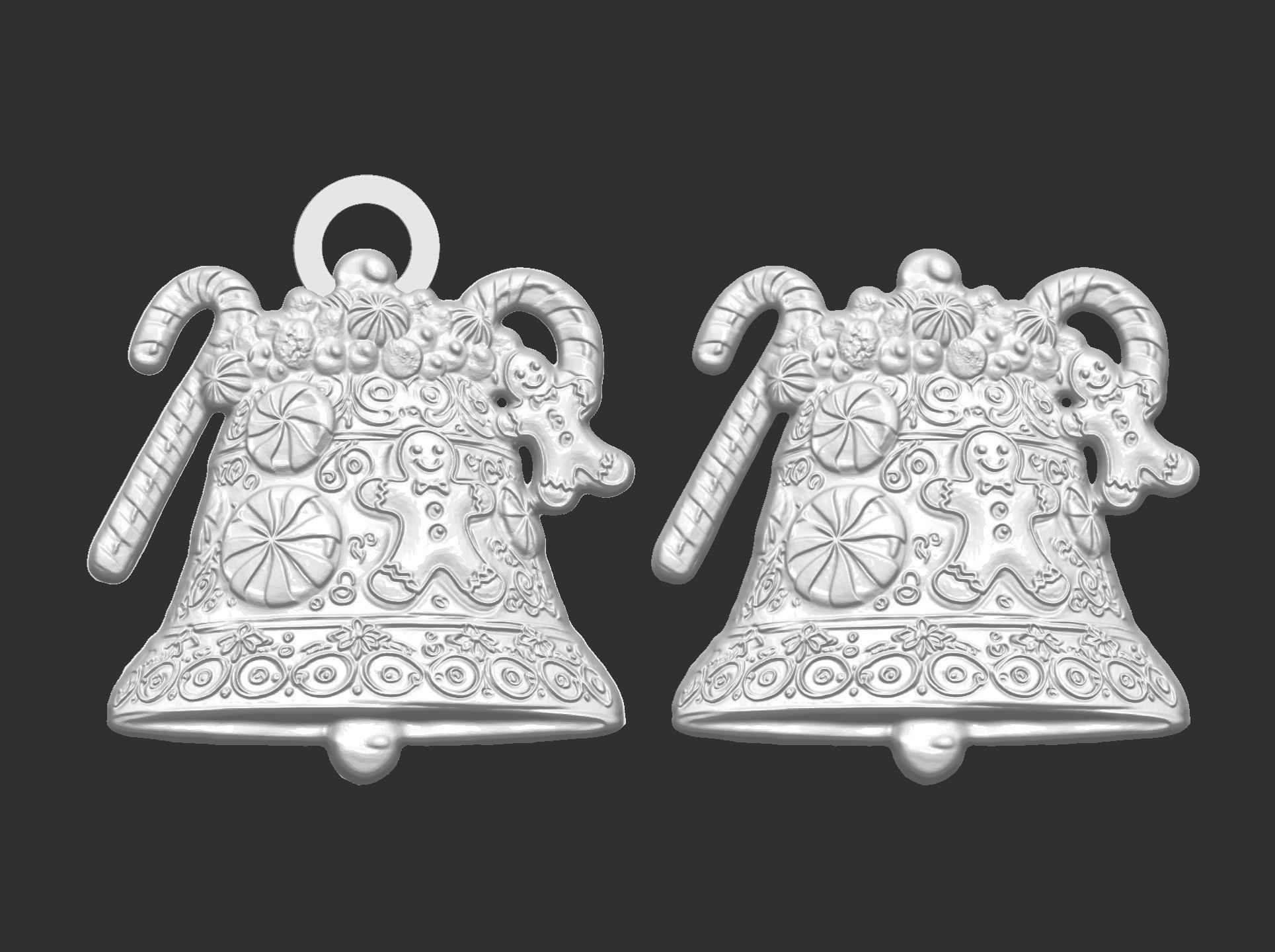 christmas bell decor  3D print model_5
