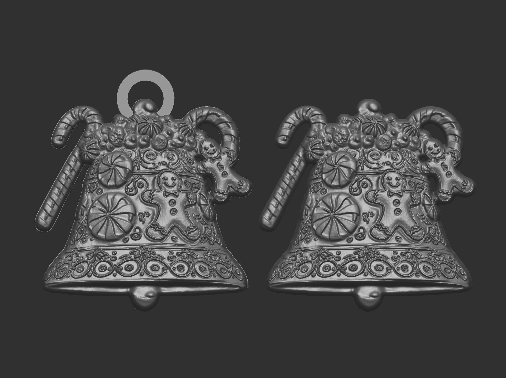 christmas bell decor  3D print model_9