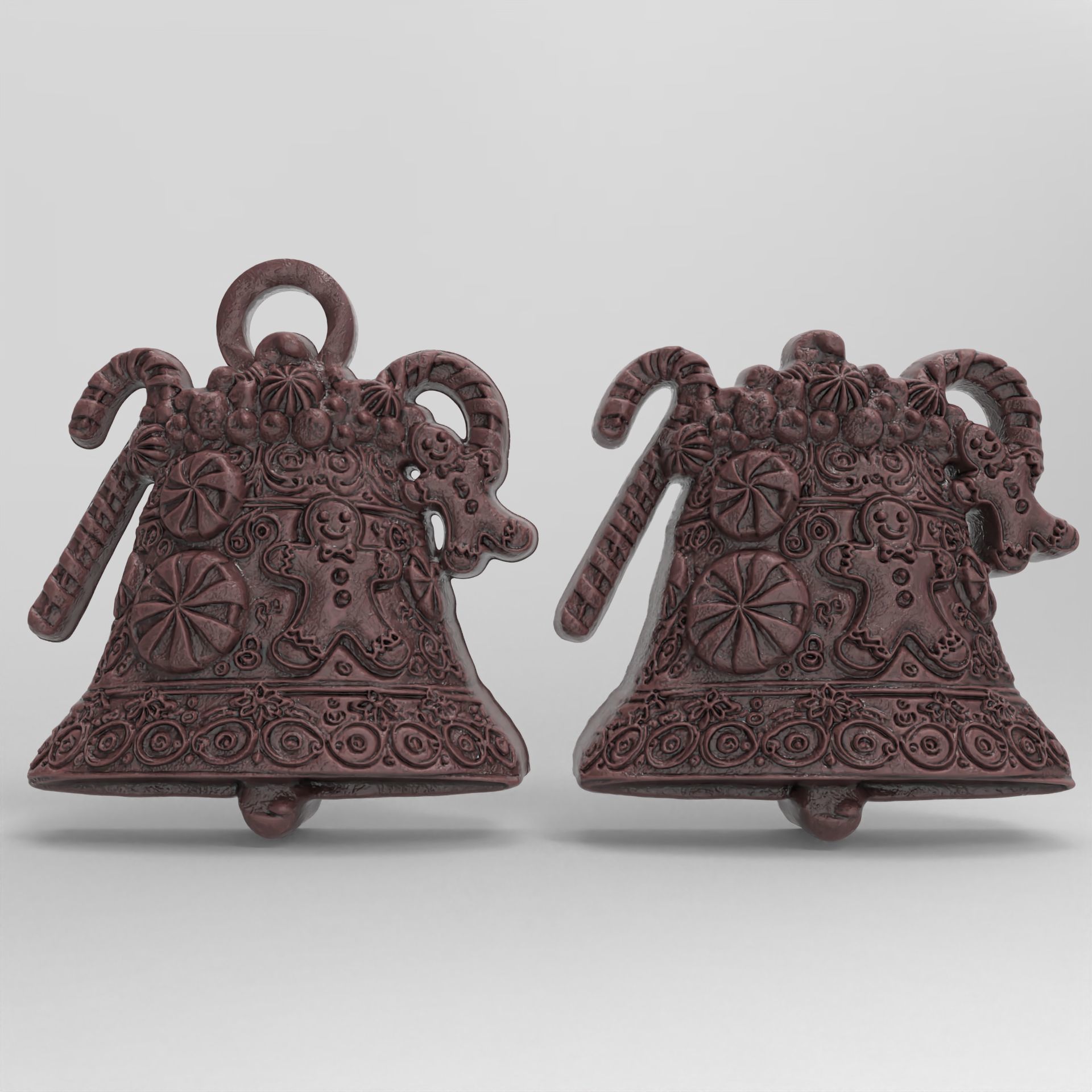 christmas bell decor  3D print model_1