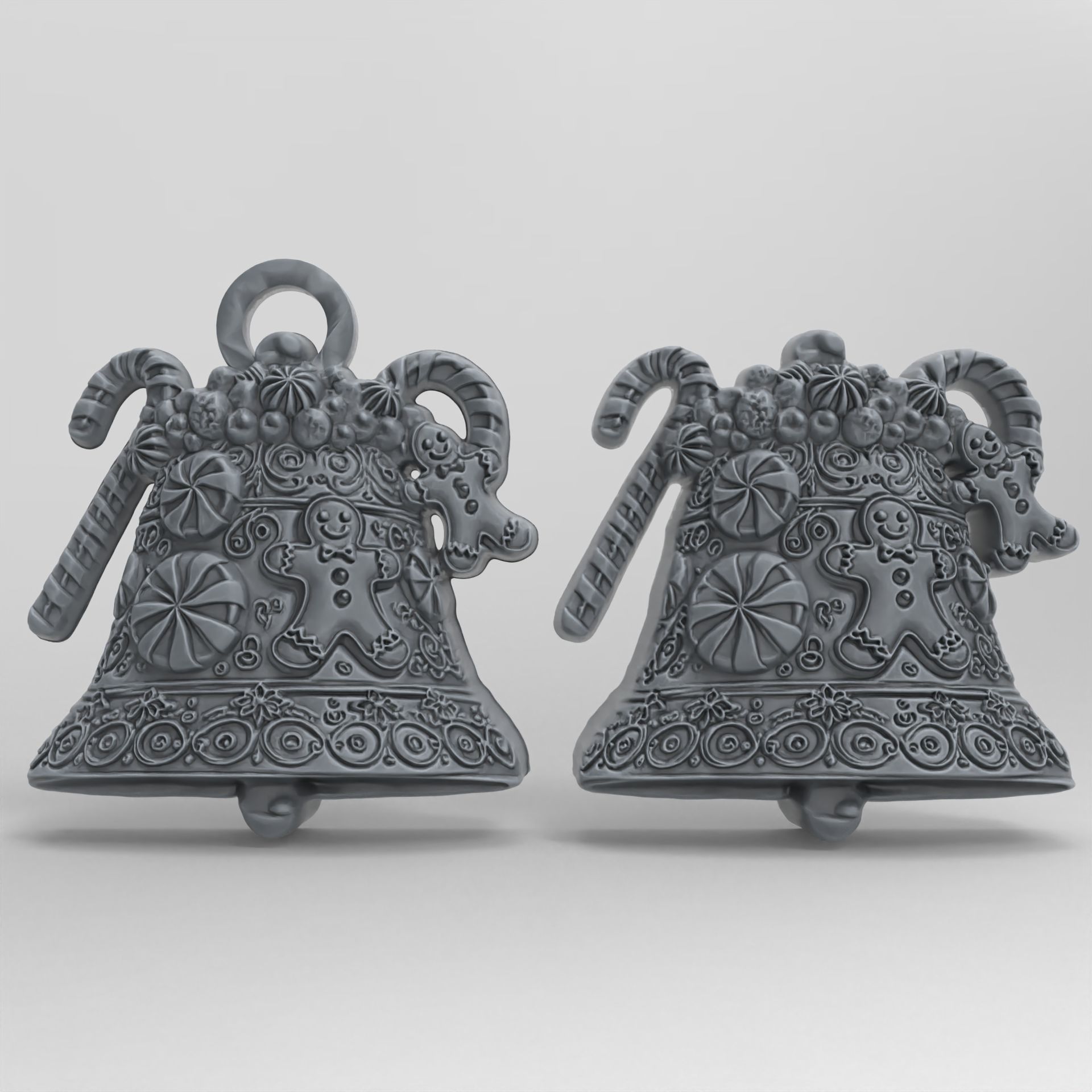 christmas bell decor  3D print model_2