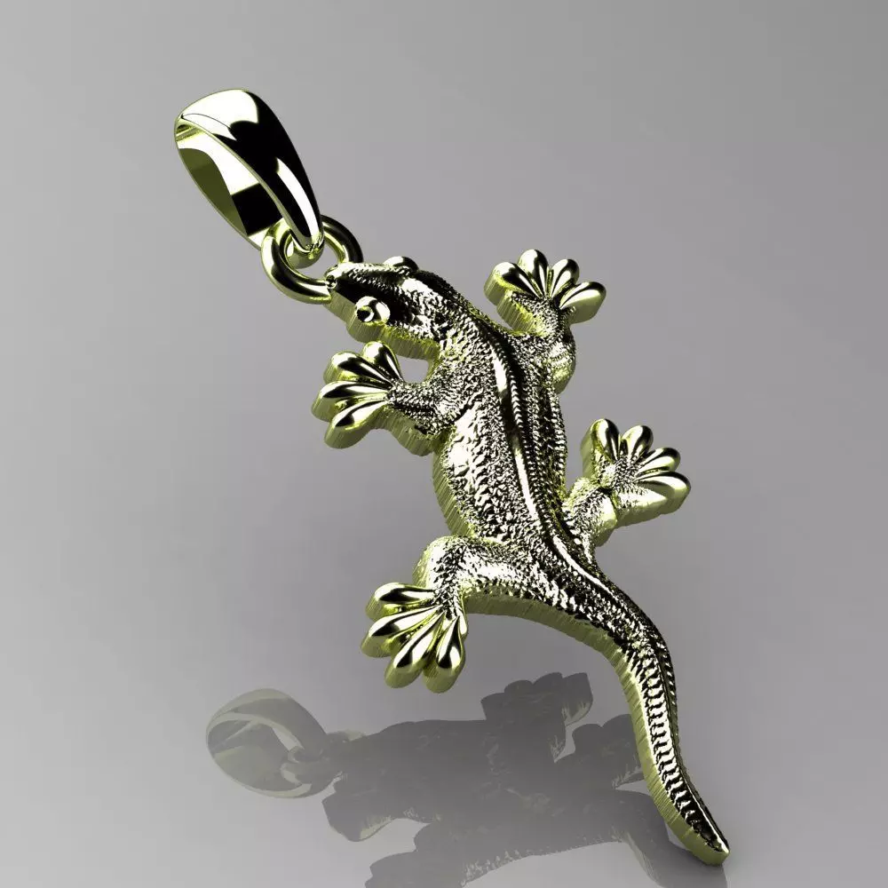 lizard pendant 3D print model