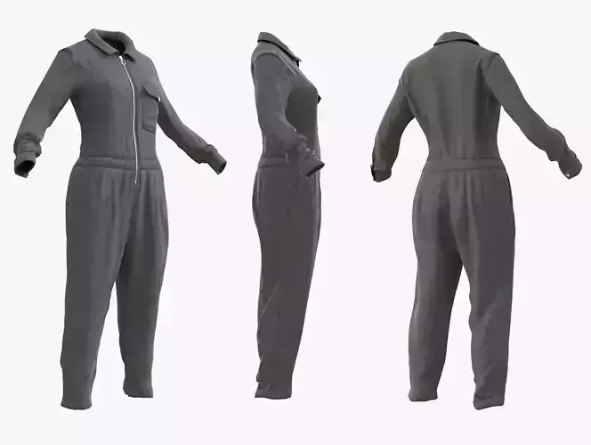 Overalls 213 - All MH Bodies - UE5 Skeletons - Rigged Low-poly 3D model