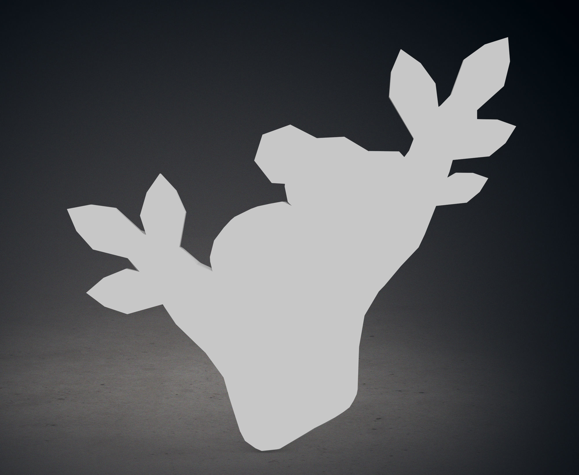 Low Poly Koala Sleeping on a Tree Branch Wall Decor 3D print model_7