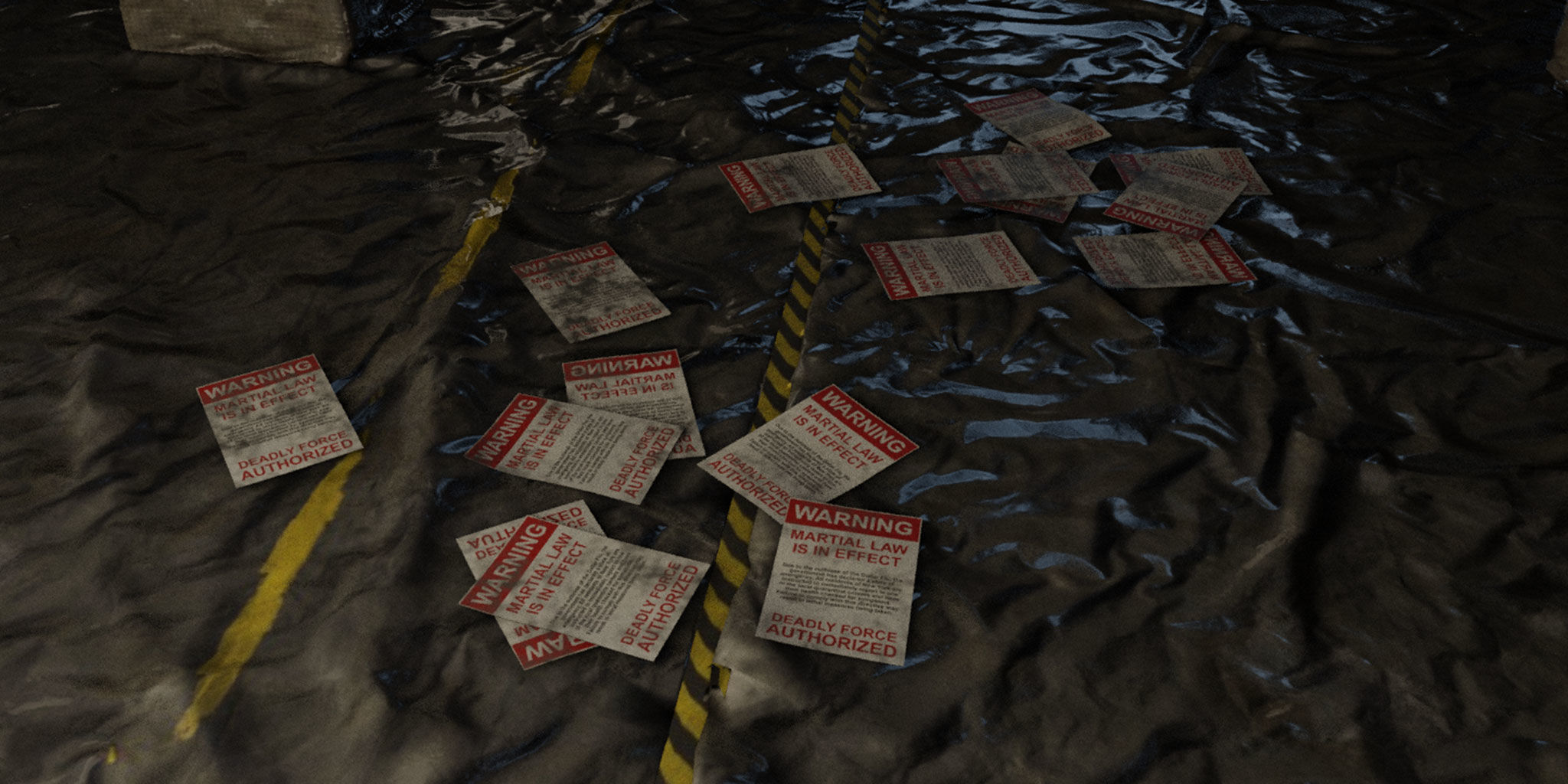 Quarantine Building - Post Apo - Pandemic Scene 3D model_3