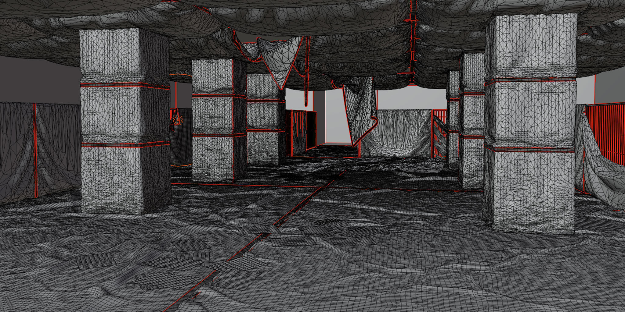 Quarantine Building - Post Apo - Pandemic Scene 3D model_5