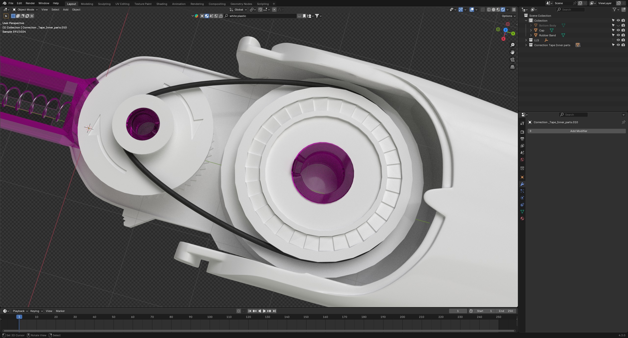 Correction Tape 3D model_2