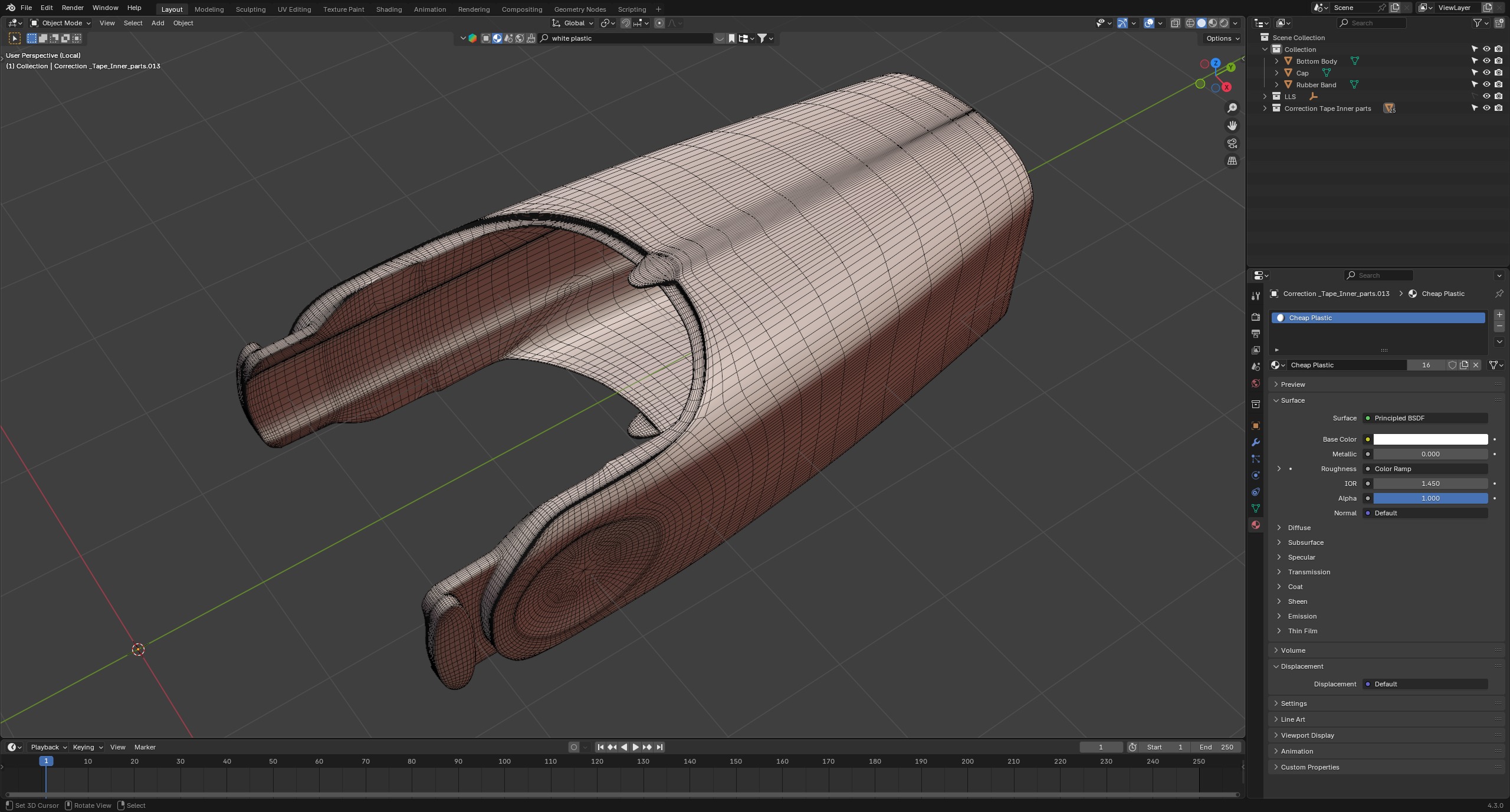 Correction Tape 3D model_14