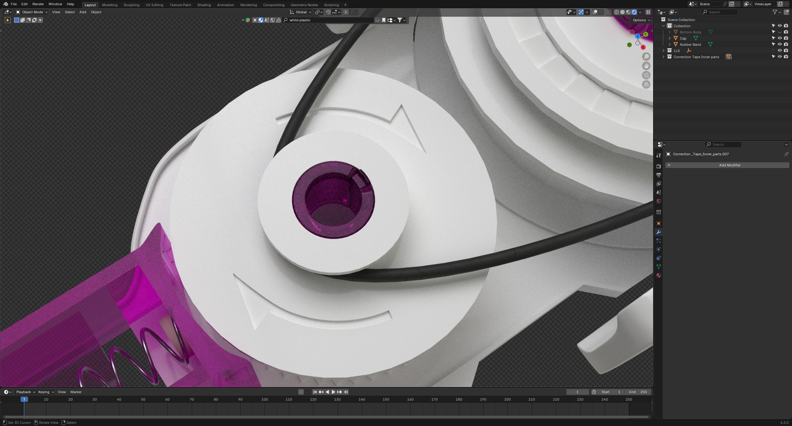 Correction Tape 3D model_6