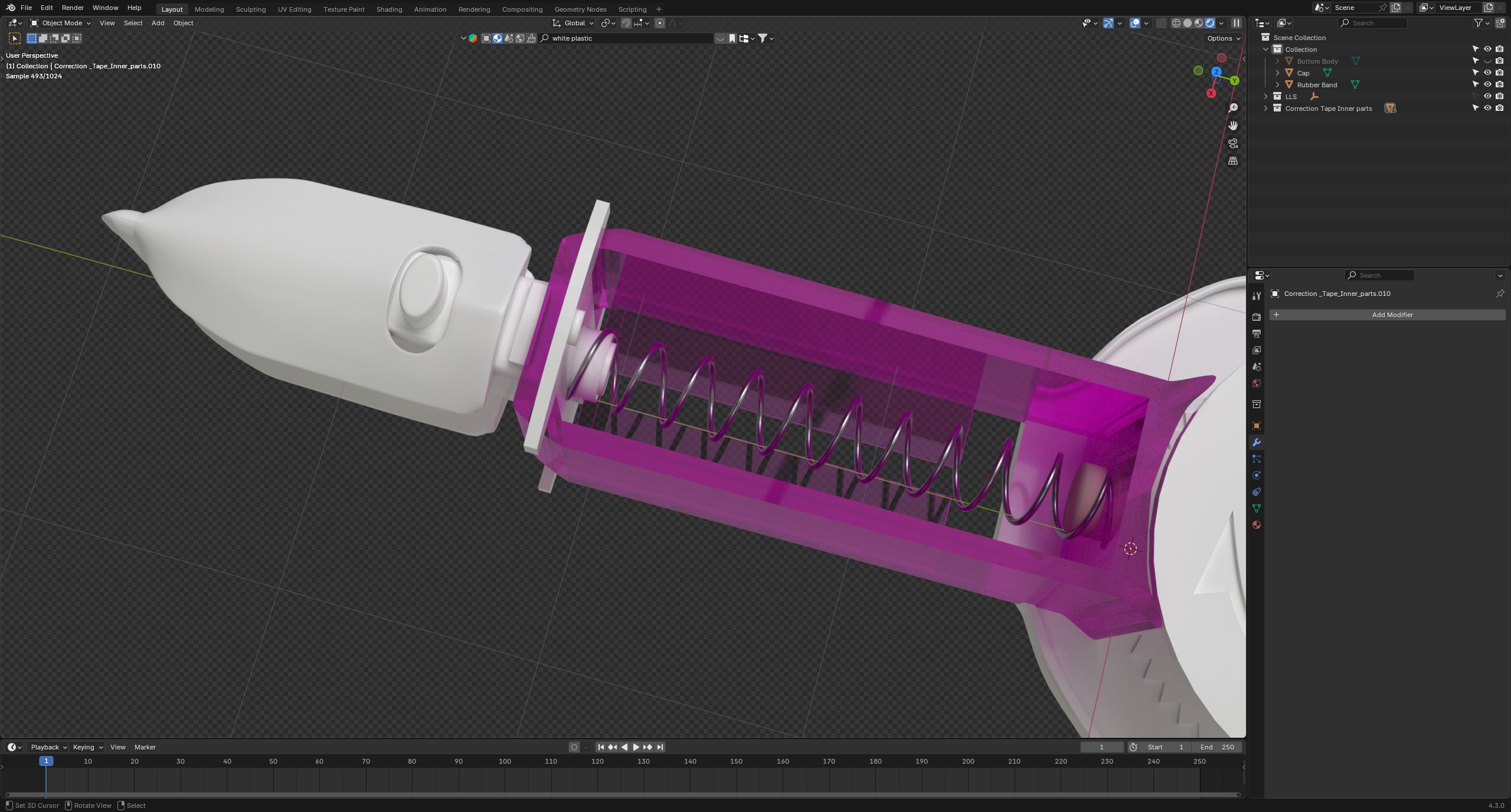 Correction Tape 3D model_3