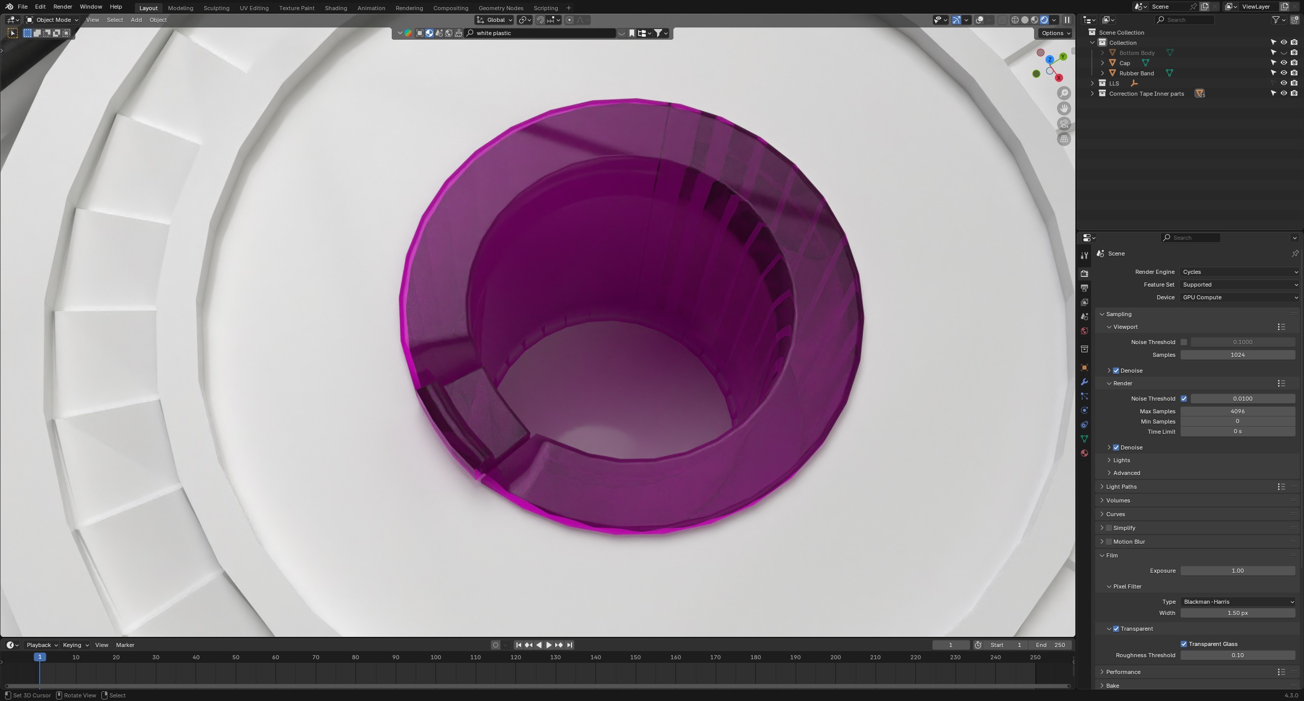Correction Tape 3D model_7