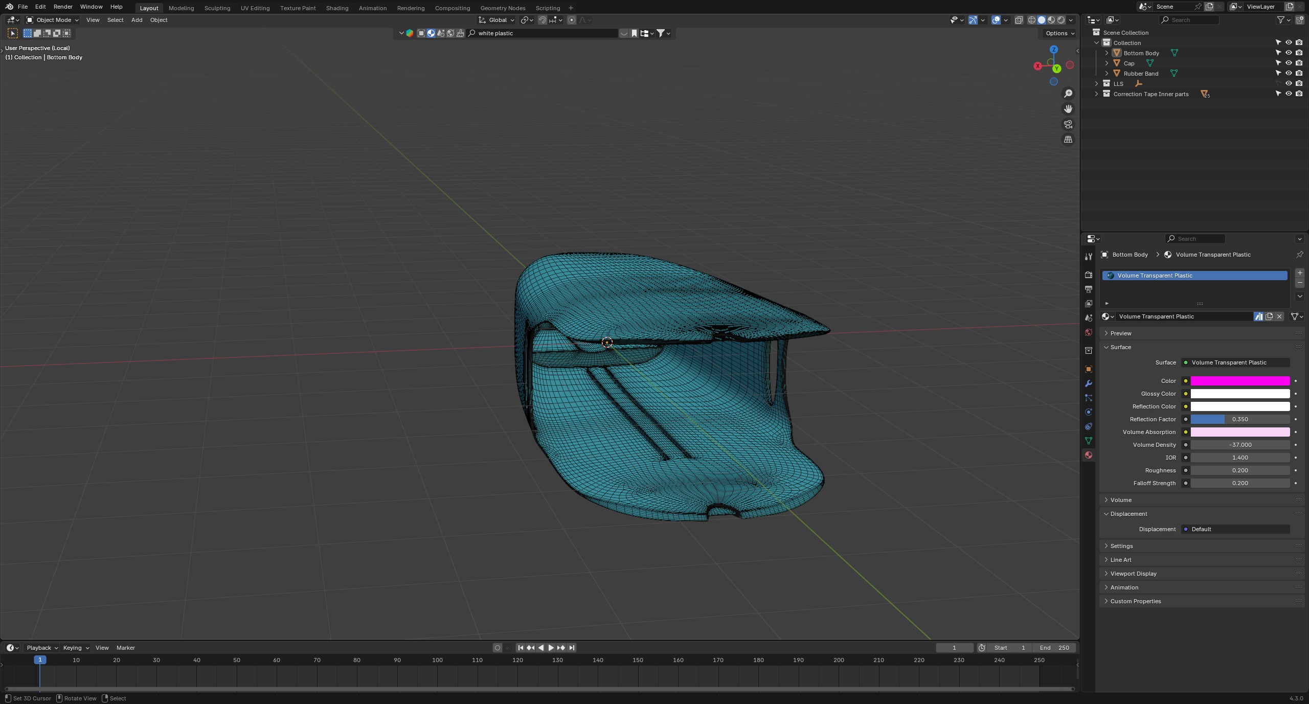 Correction Tape 3D model_17