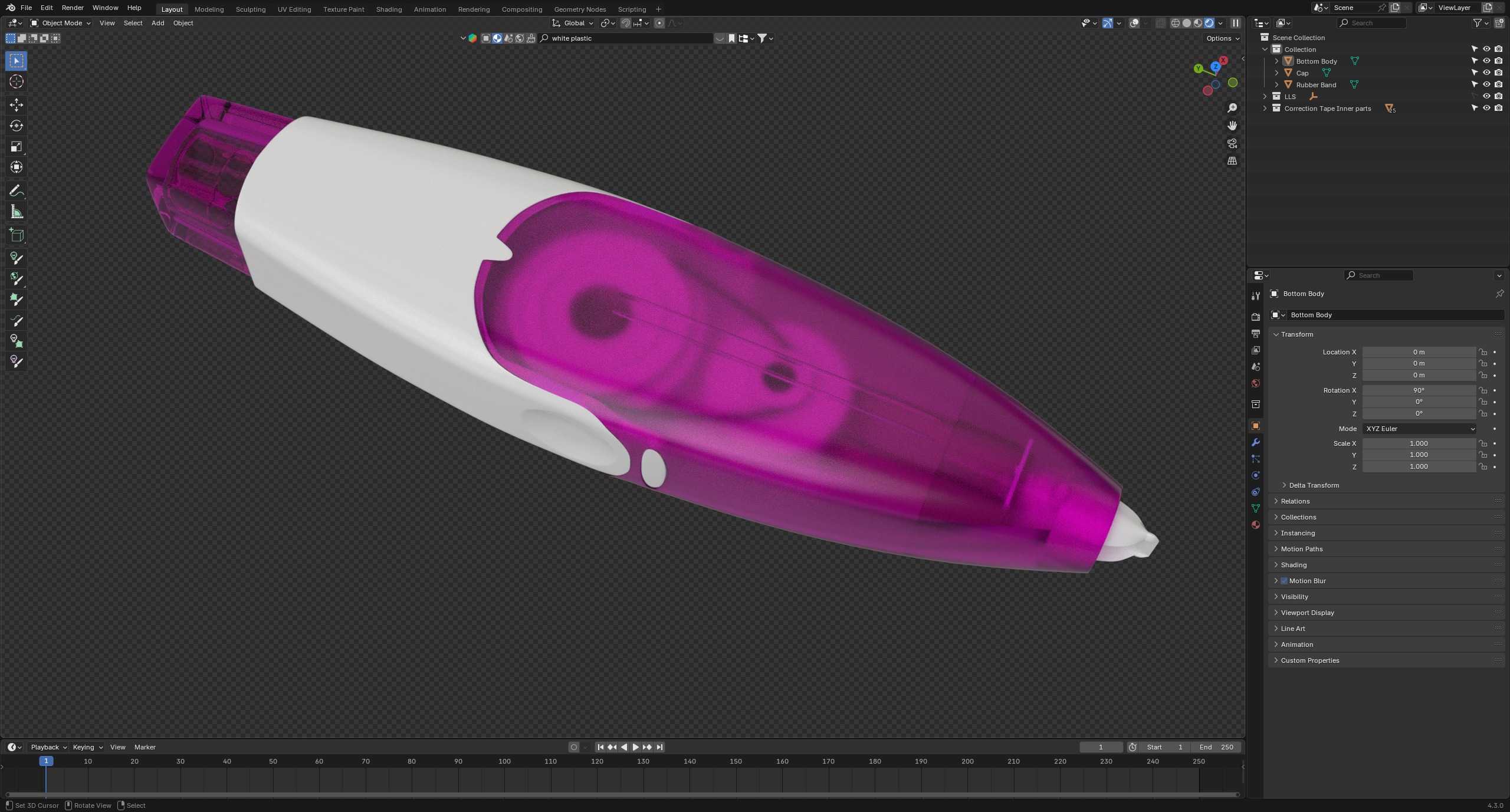 Correction Tape 3D model_28