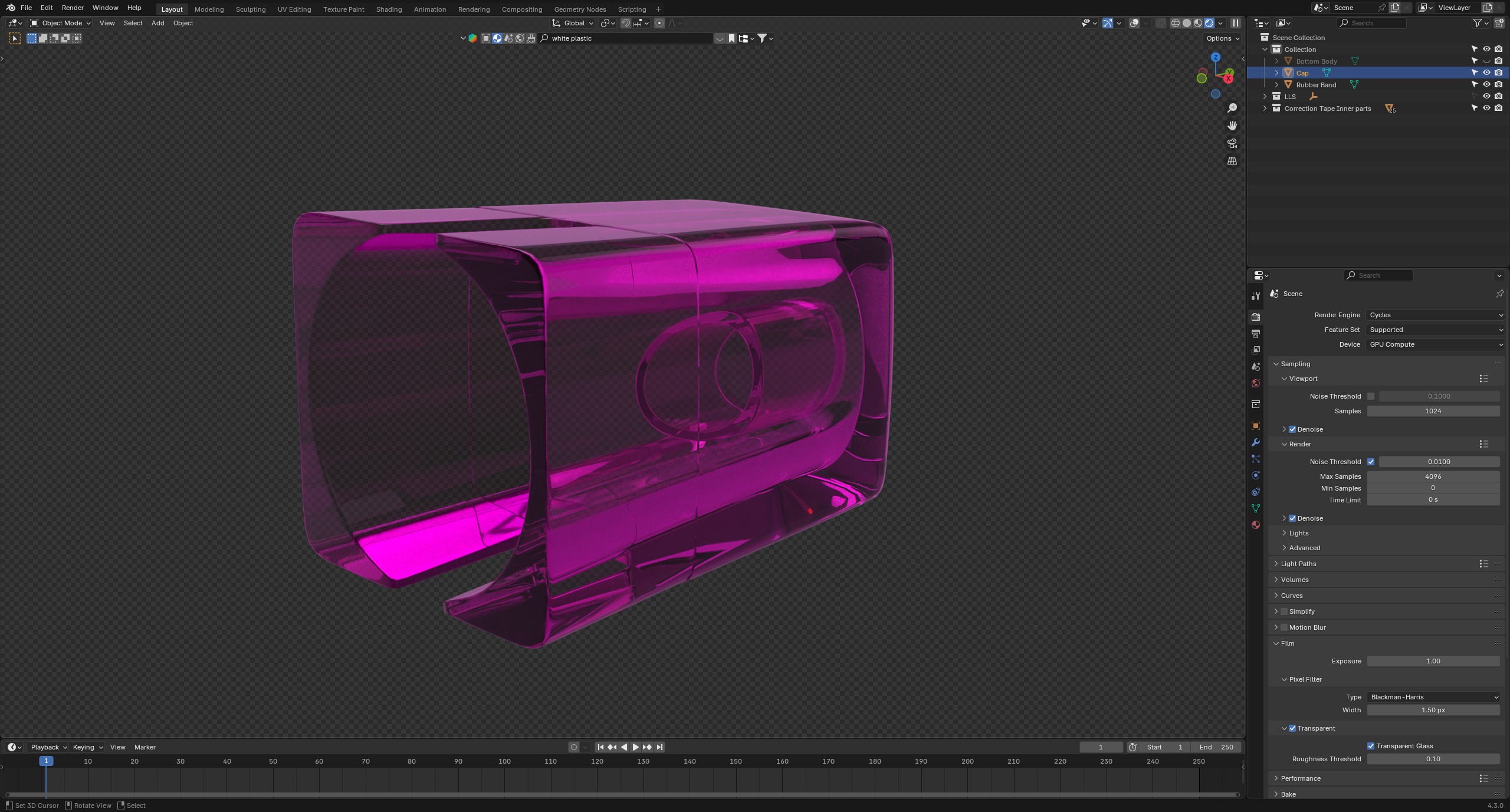 Correction Tape 3D model_8