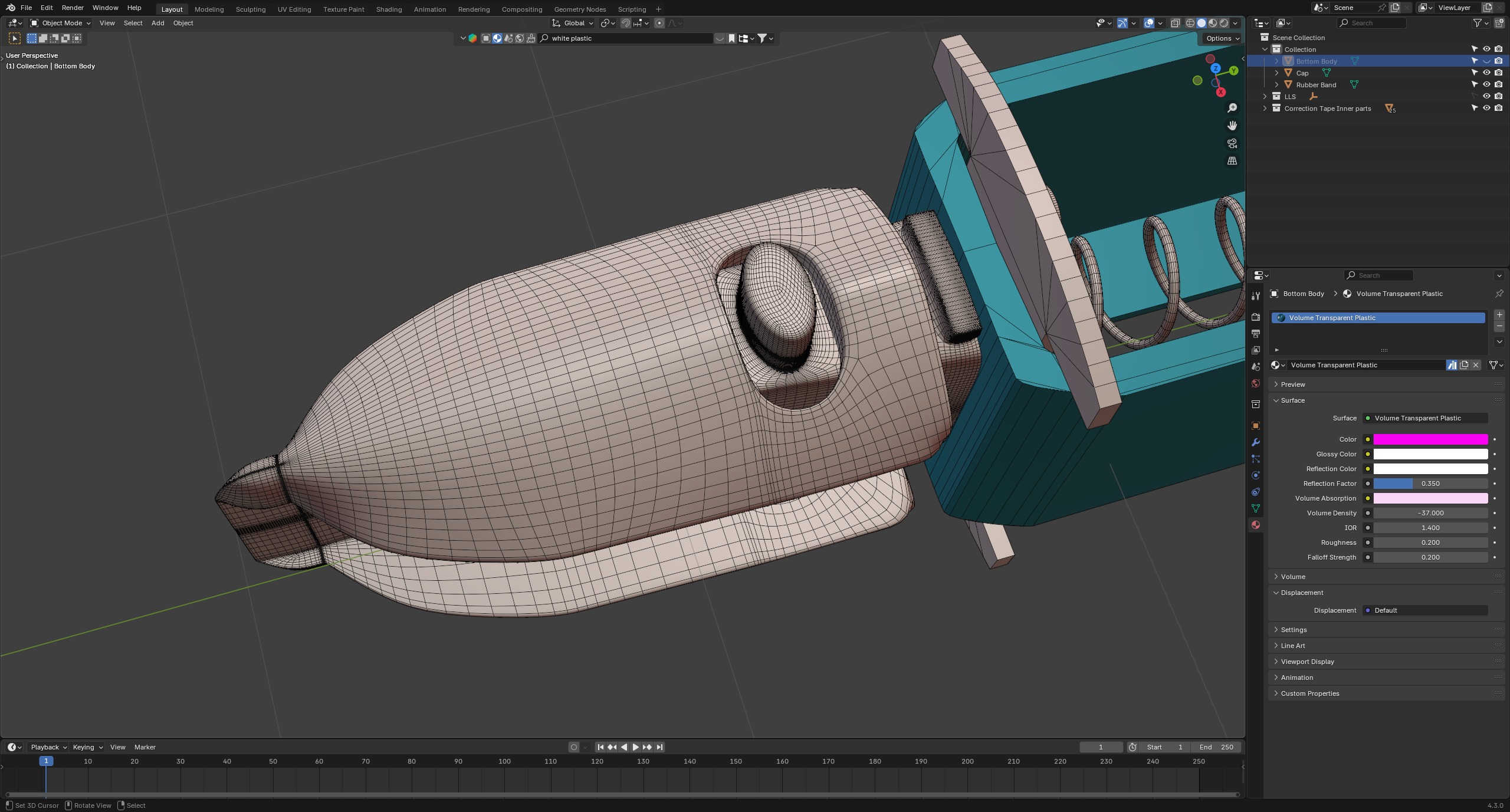 Correction Tape 3D model_23