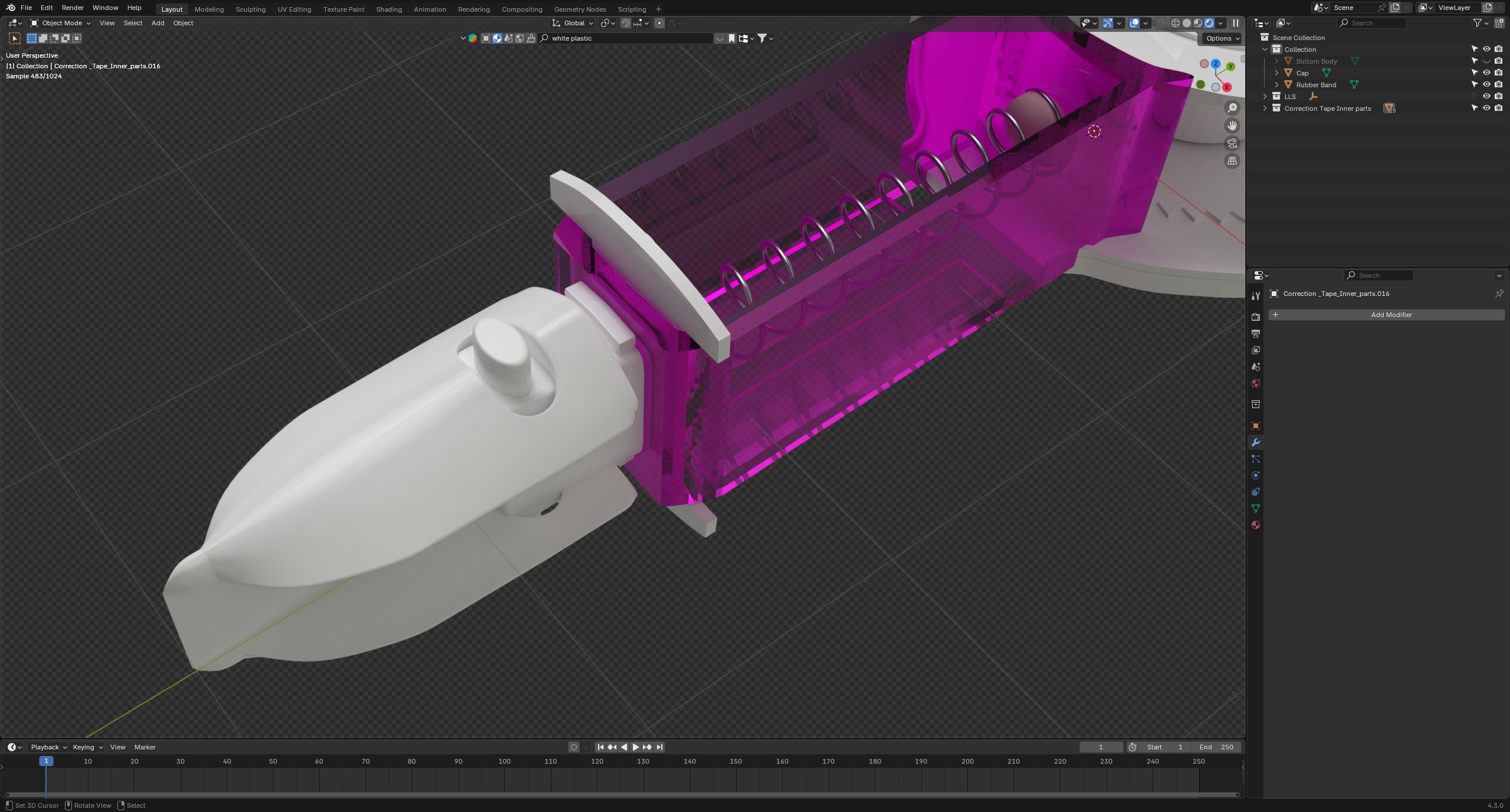 Correction Tape 3D model_4