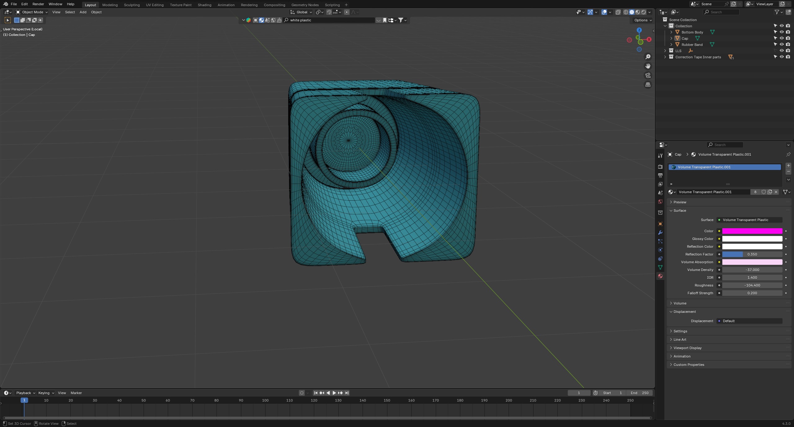 Correction Tape 3D model_13