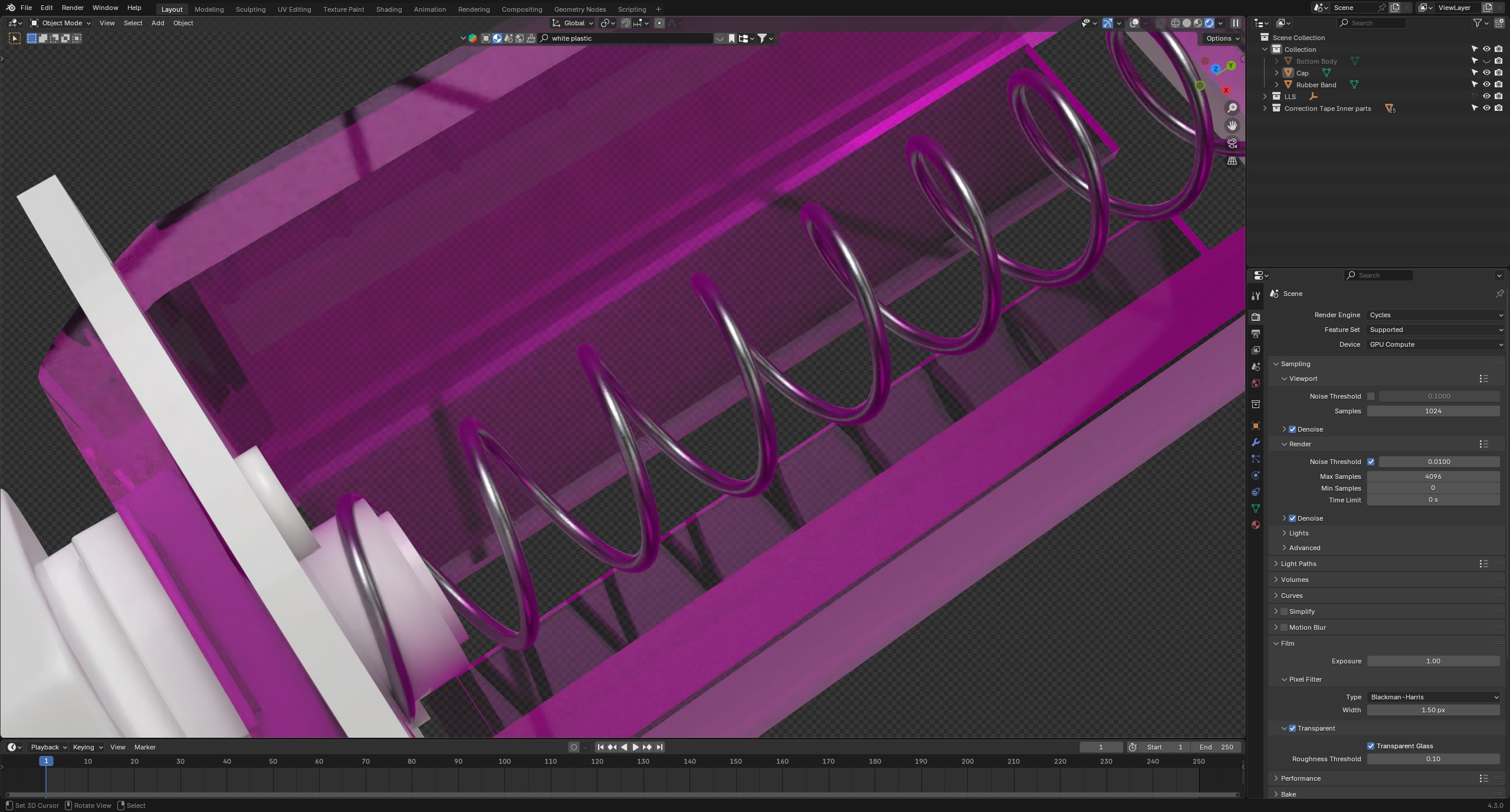 Correction Tape 3D model_9
