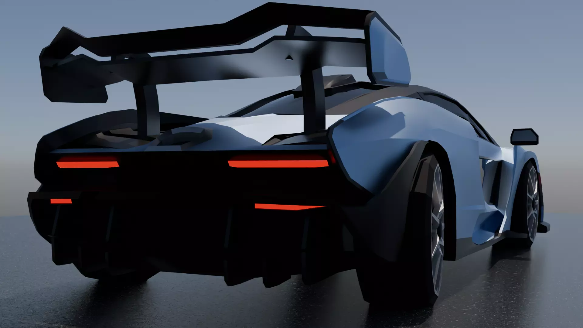 McLaren Senna 3d low-poly Model Low-poly 3D model_2