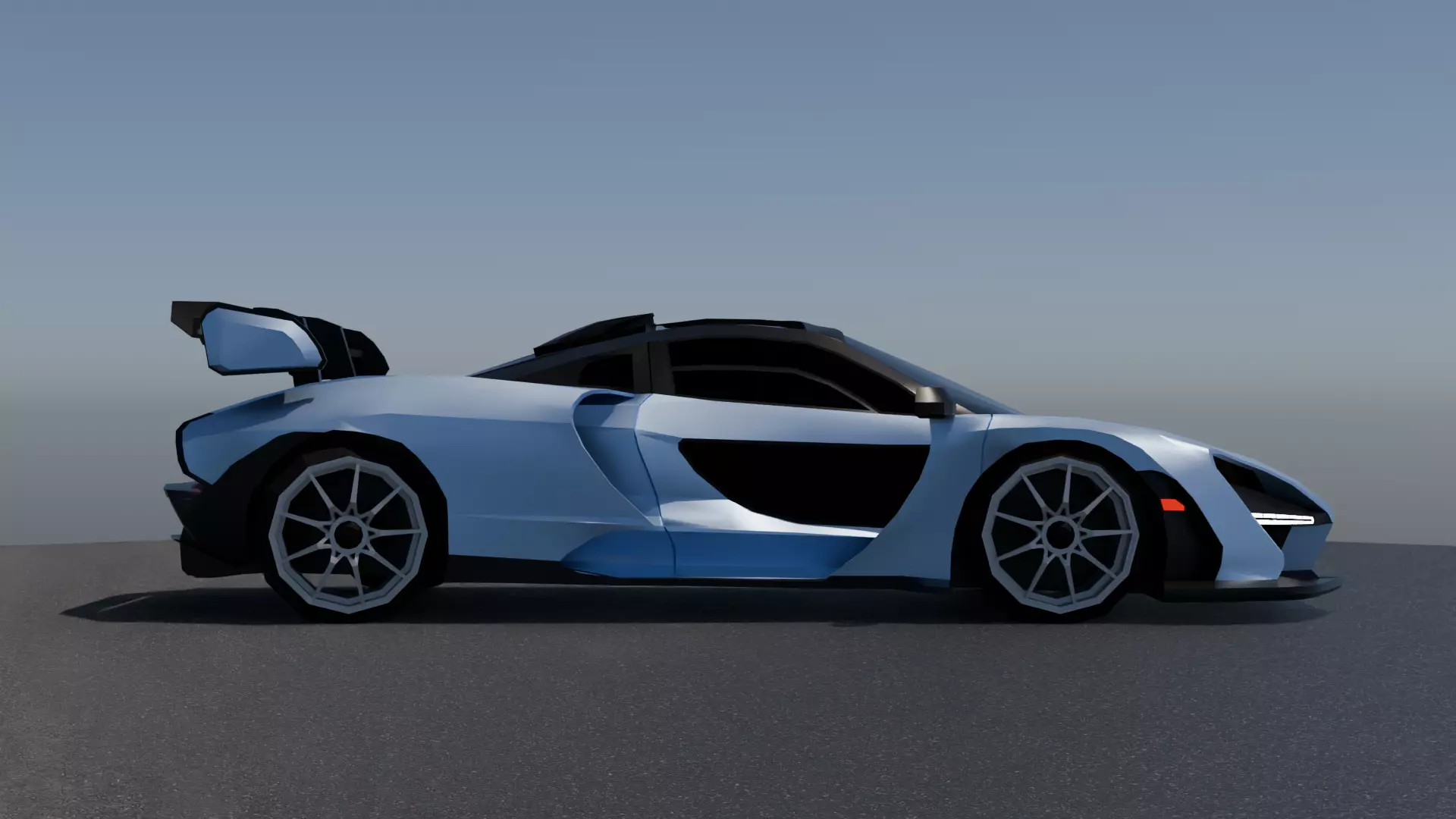 McLaren Senna 3d low-poly Model Low-poly 3D model_4