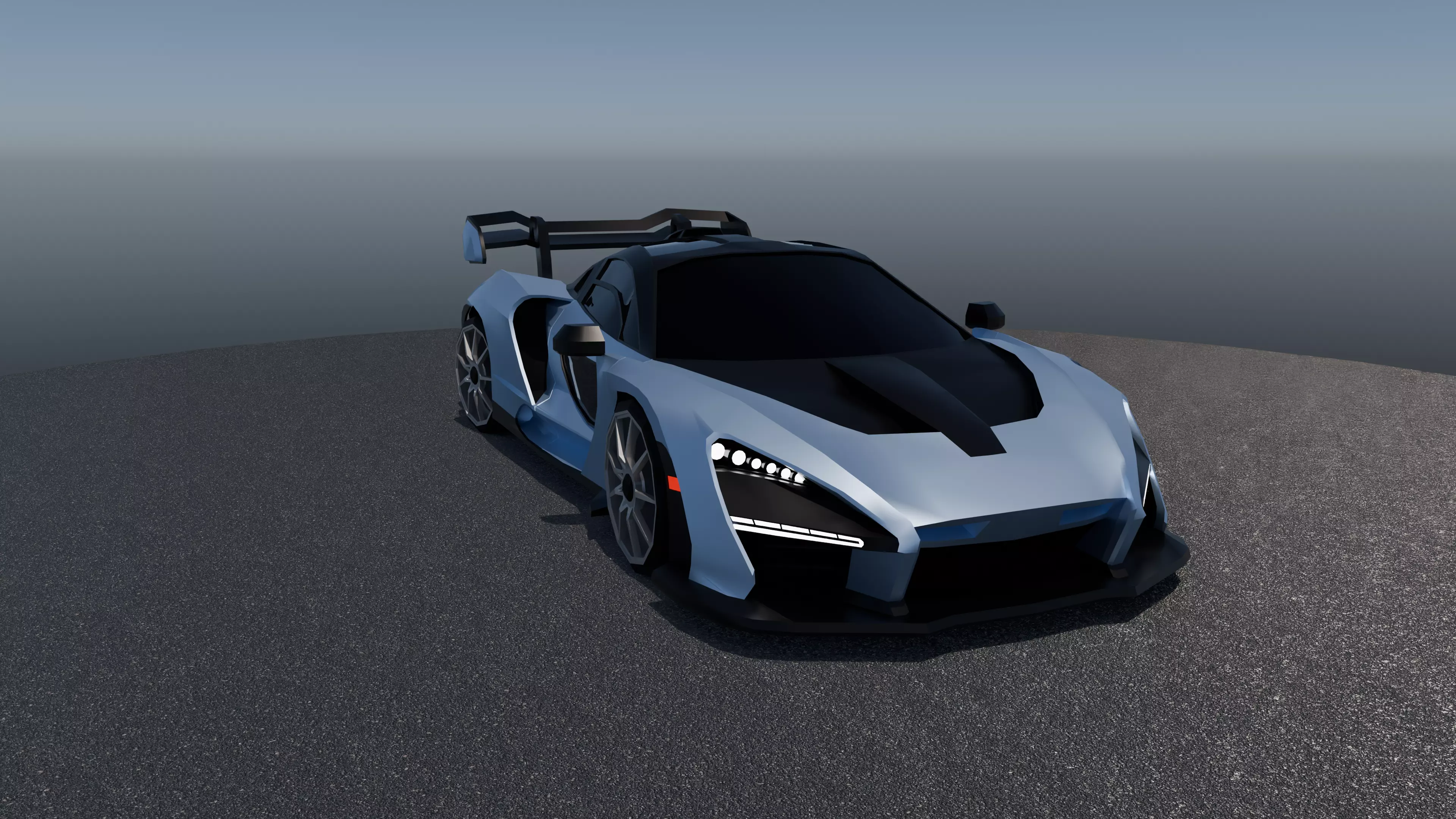McLaren Senna 3d low-poly Model Low-poly 3D model_0